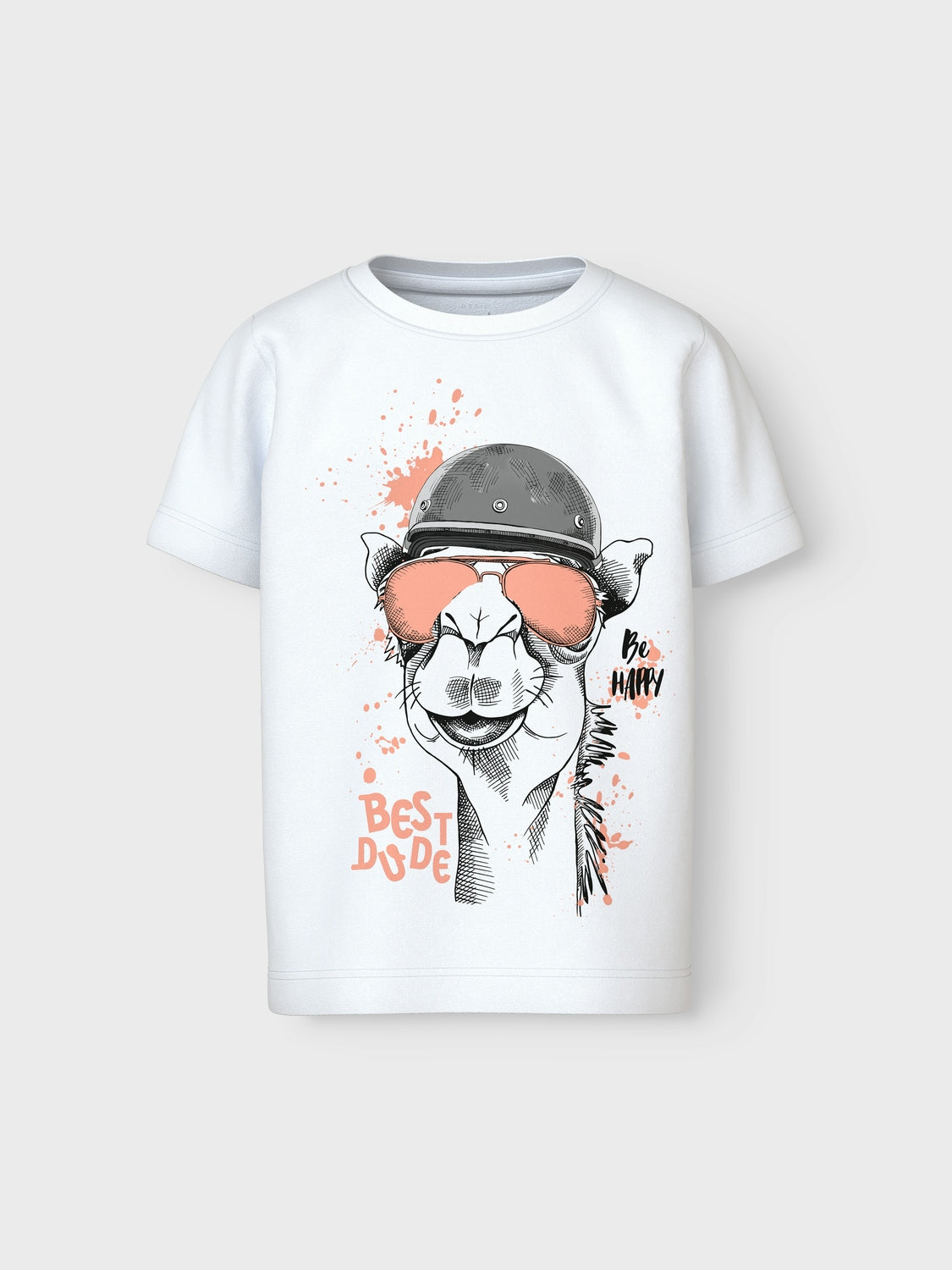 Camiseta Camello Gafas Blanca