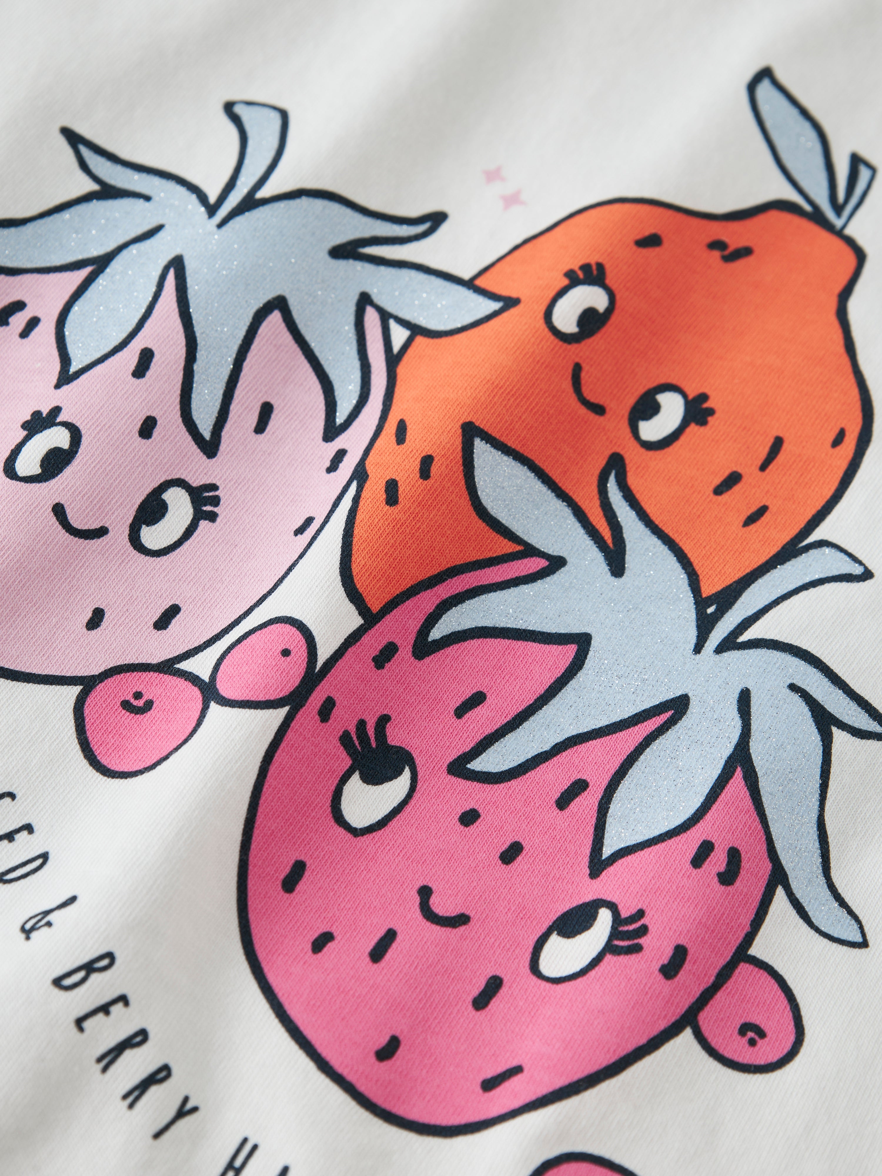 Camiseta Fresas Blanca