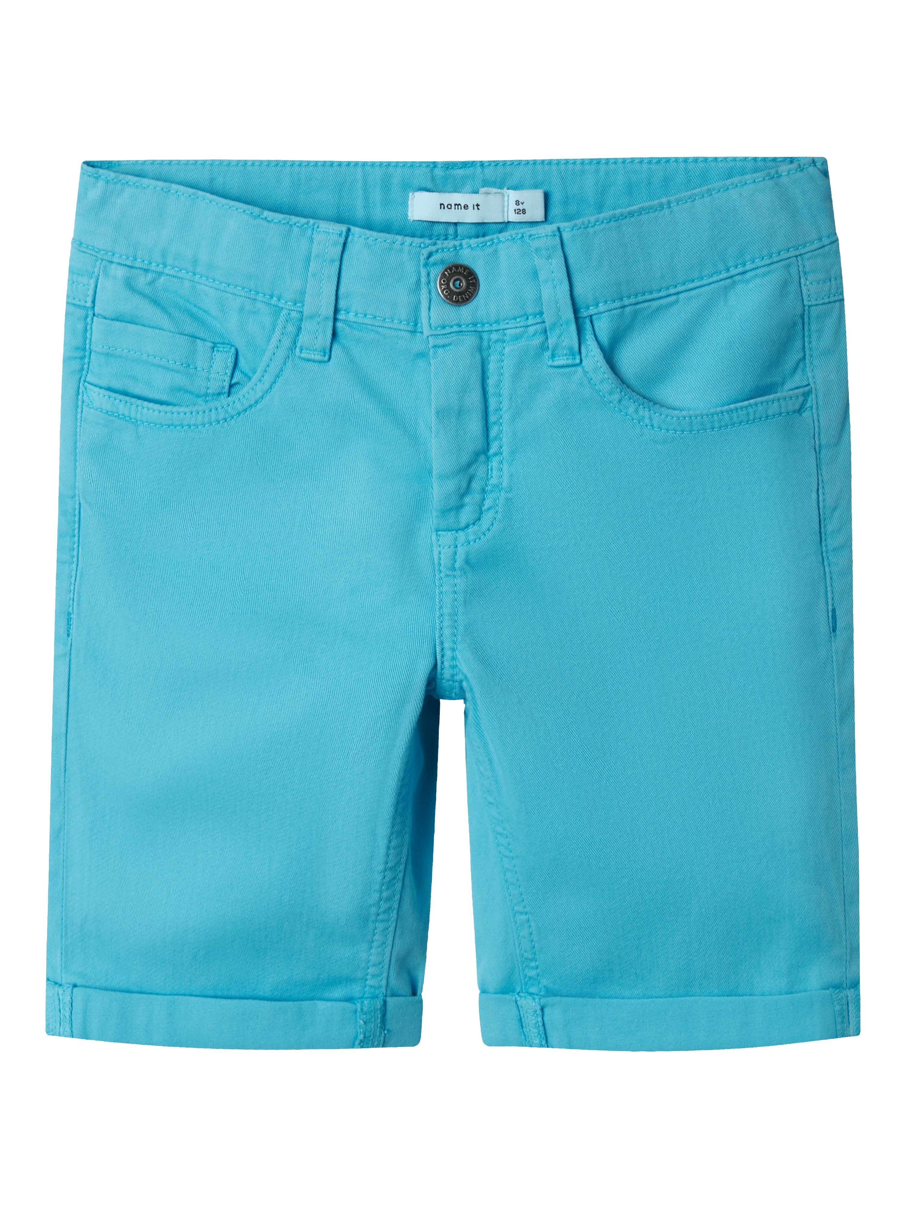 Short Dobladillo Azul Kid