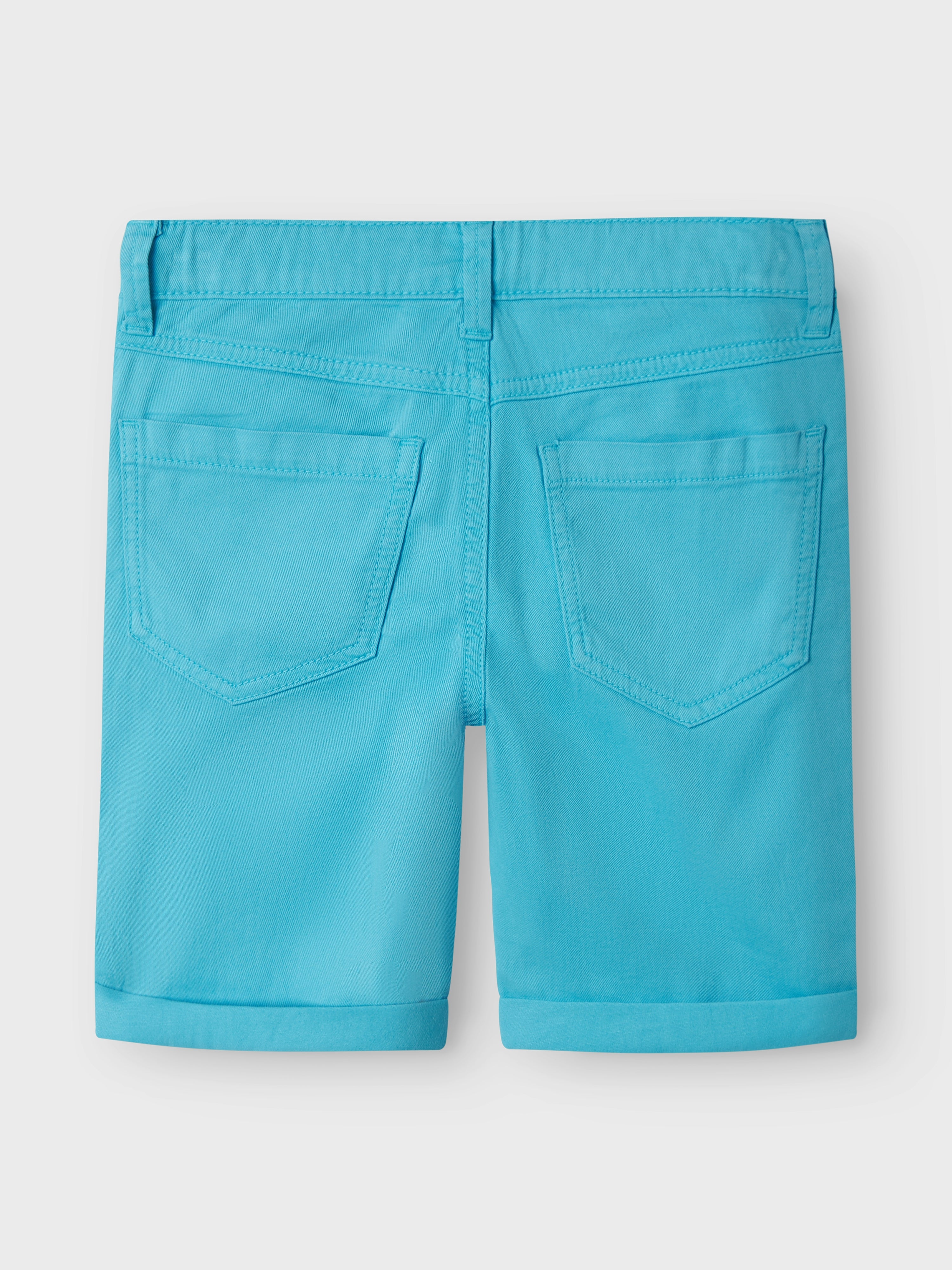 Short Dobladillo Azul Mini