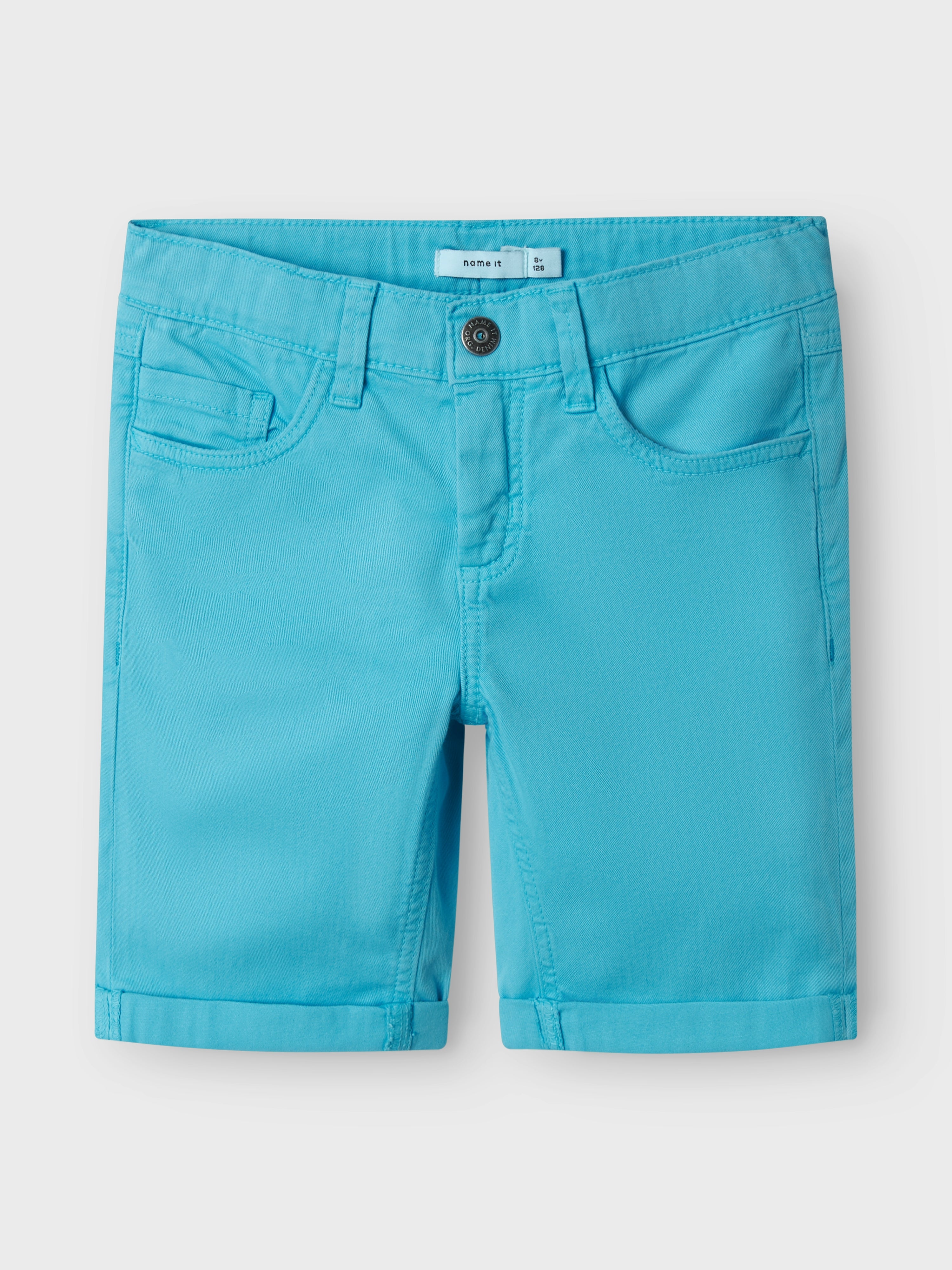 Short Dobladillo Azul Kid