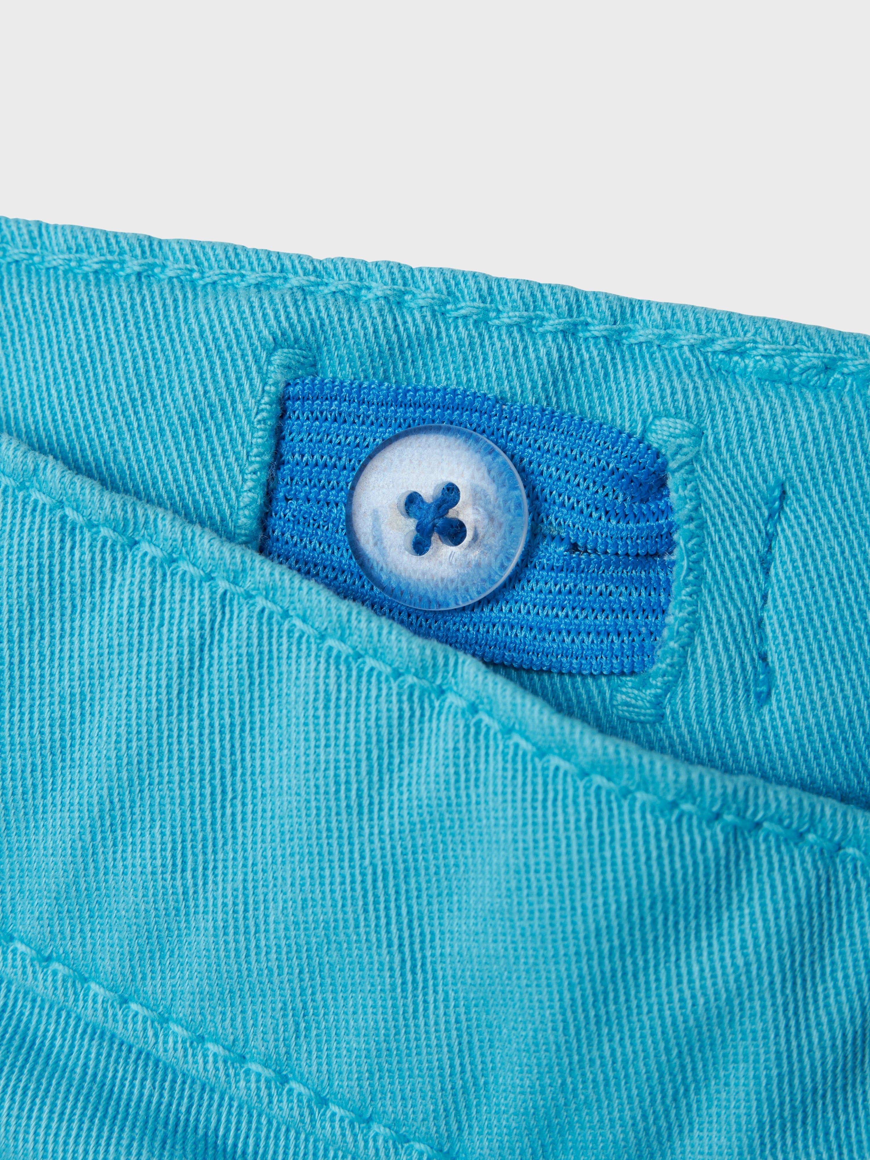 Short Dobladillo Azul Mini