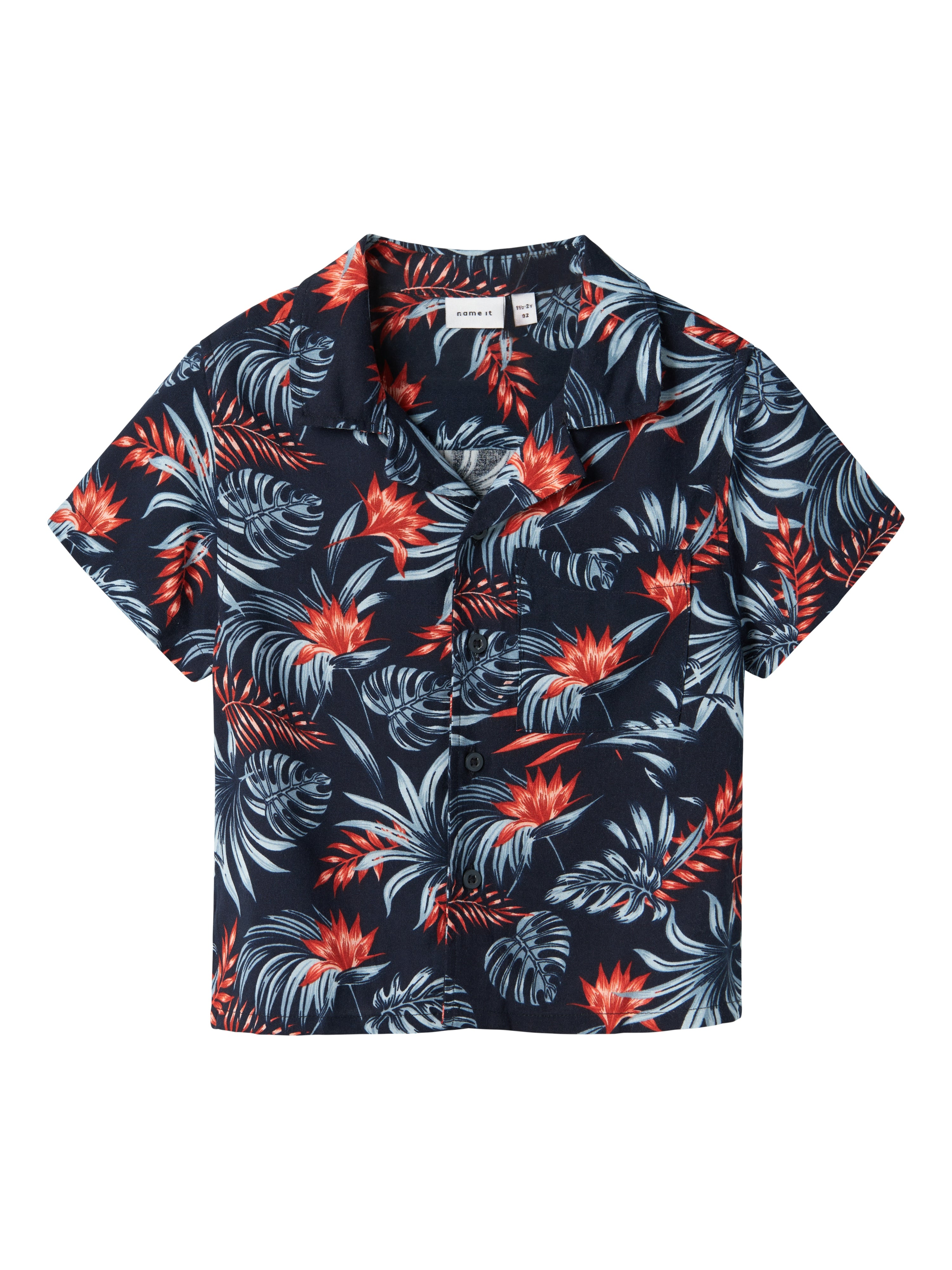 Camisa Marino Floral Mini