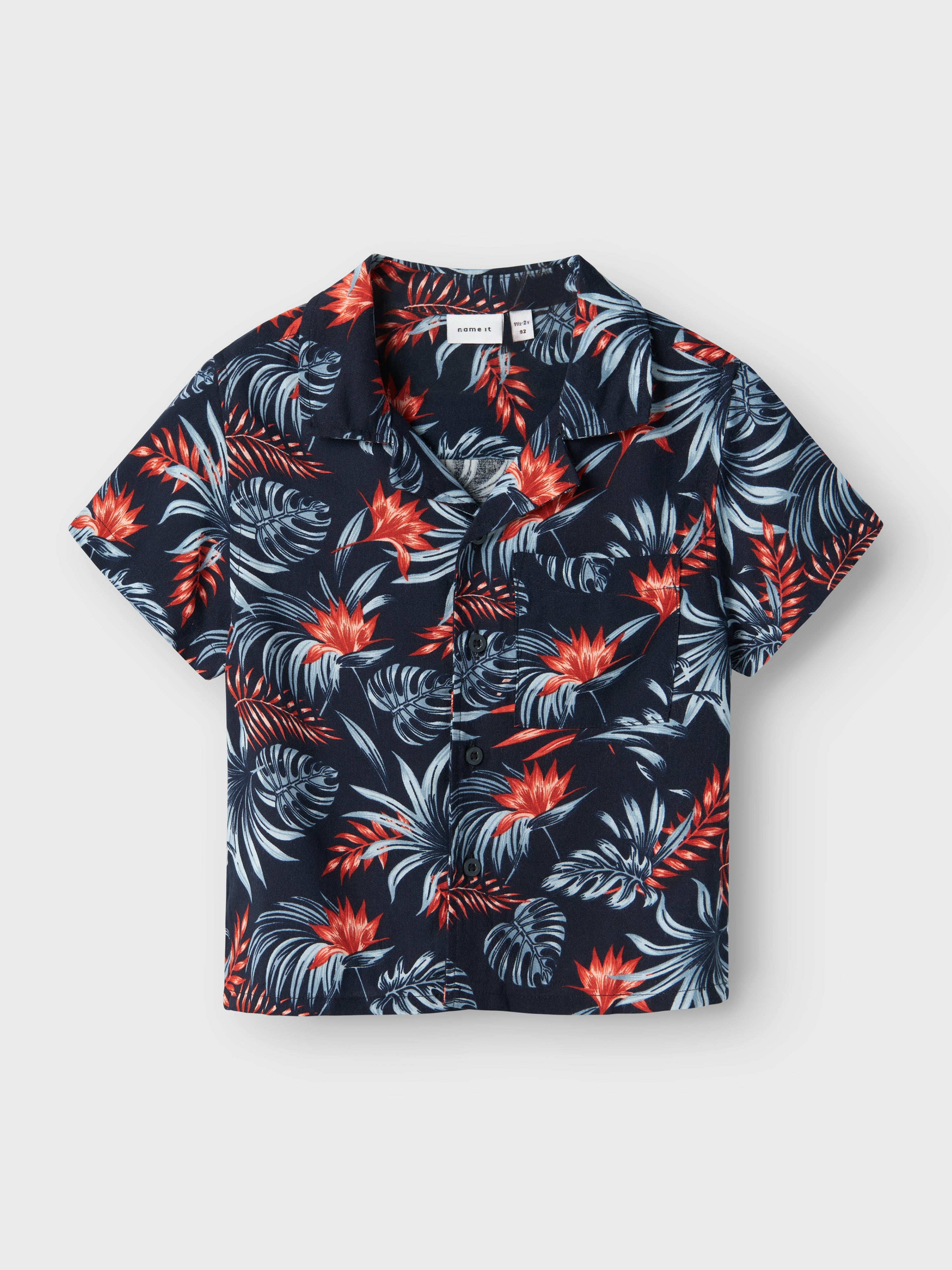 Camisa Marino Floral Mini