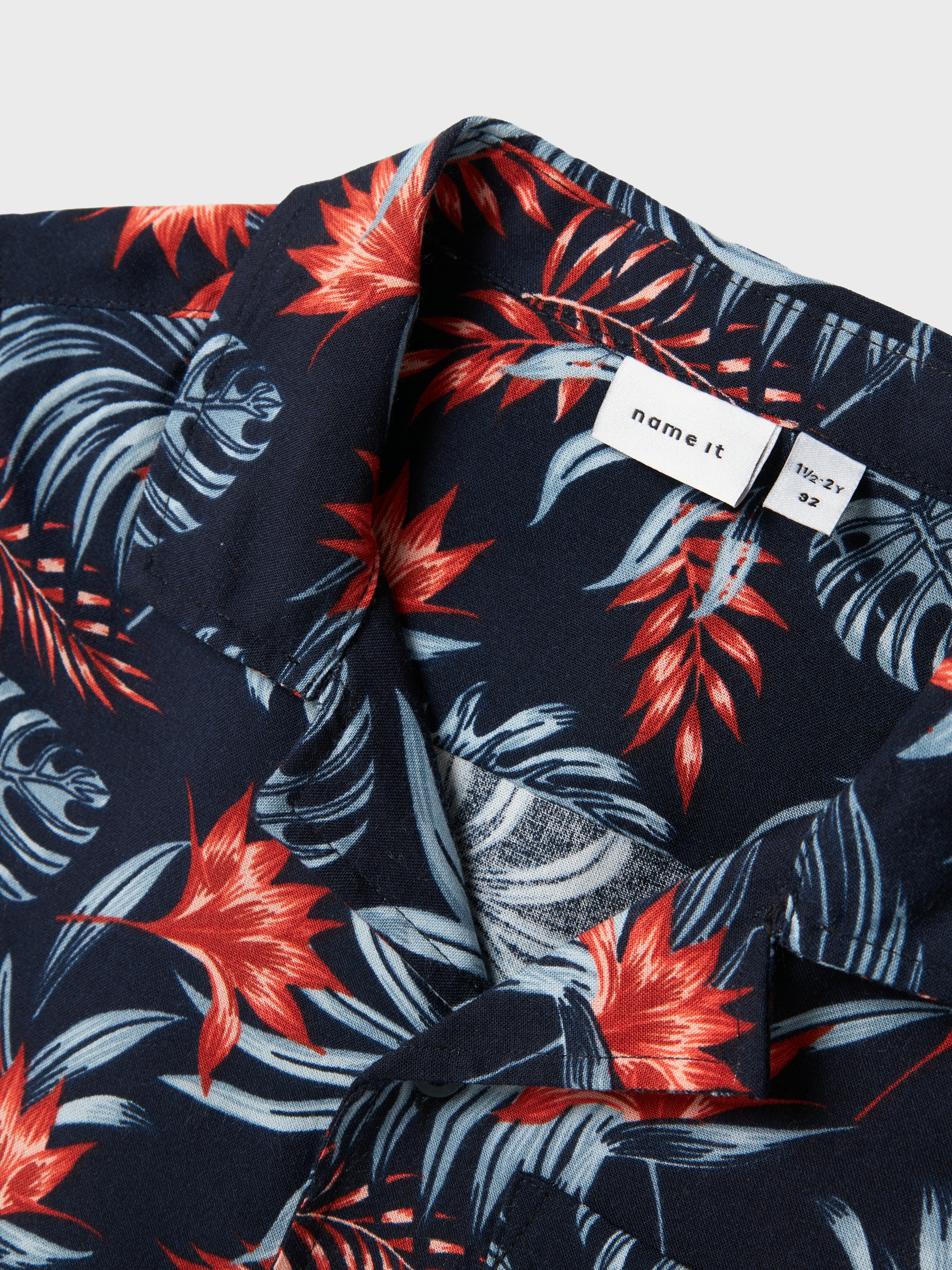 Camisa Marino Floral Mini