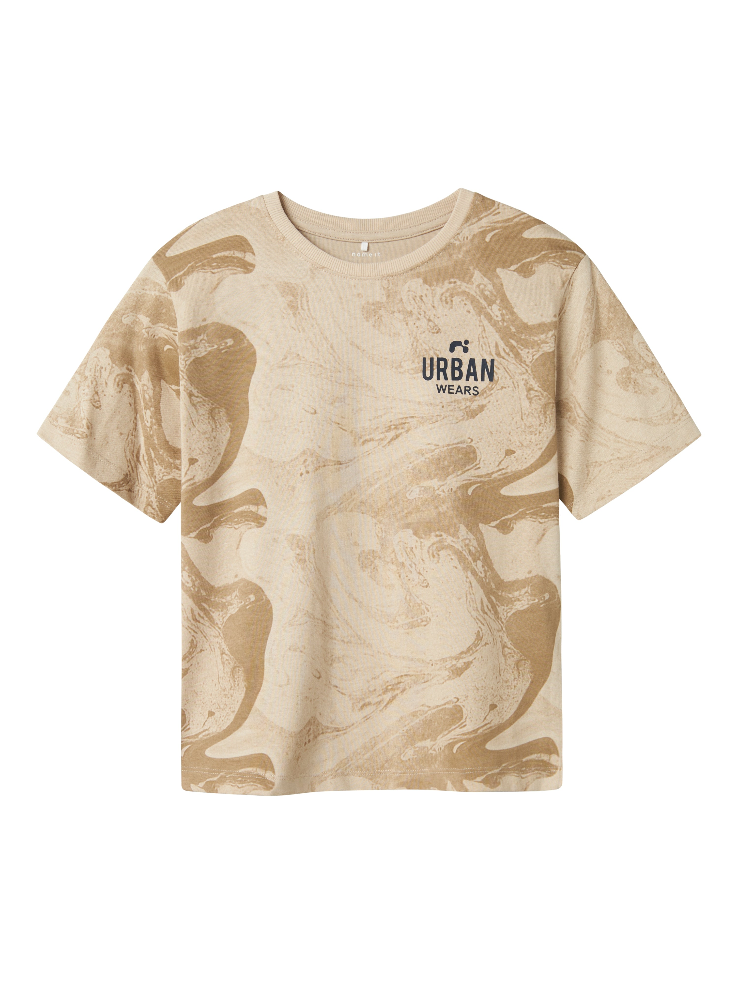 Camiseta Tie Dye Beige Kid