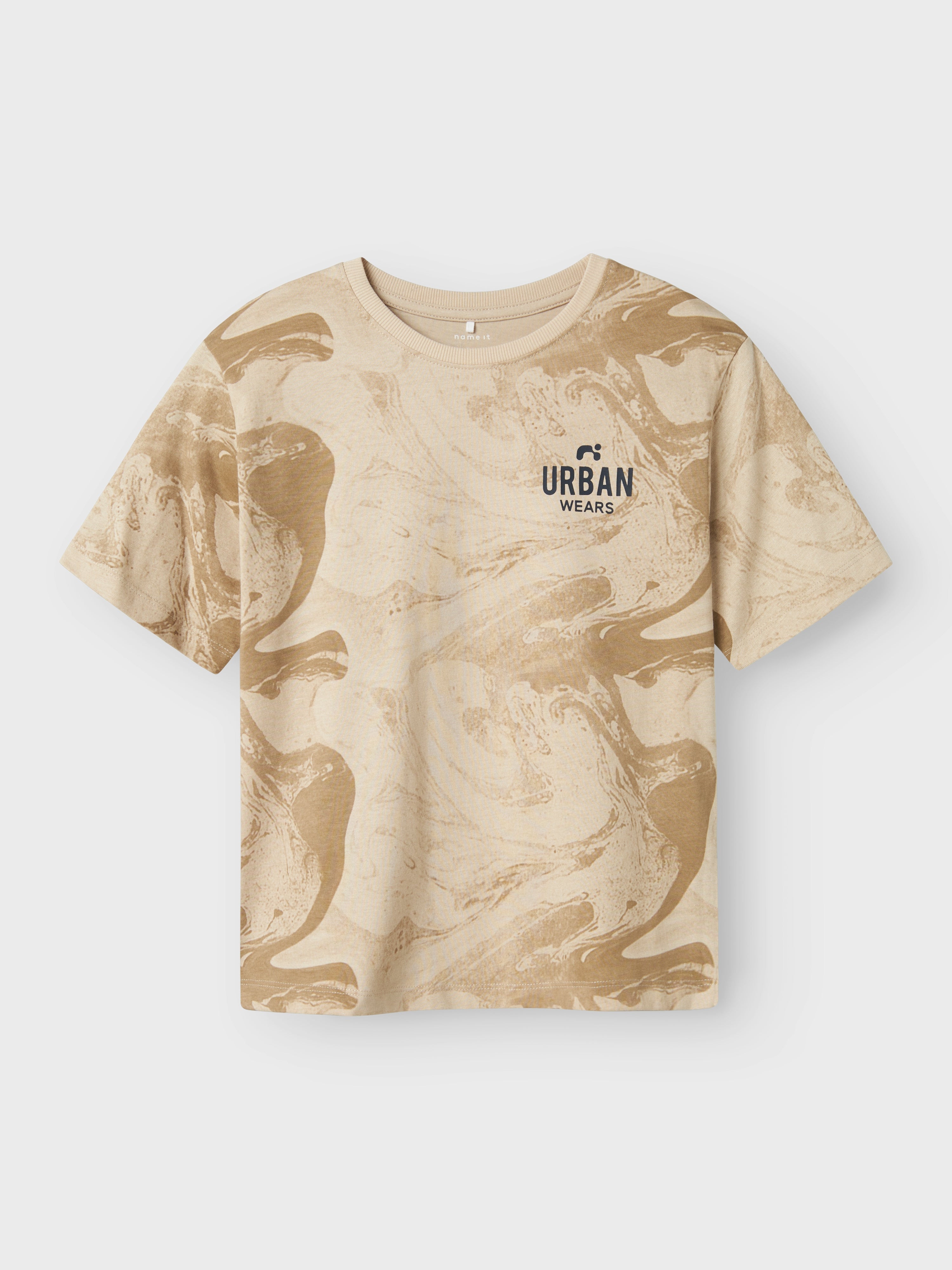 Camiseta Tie Dye Beige Kid