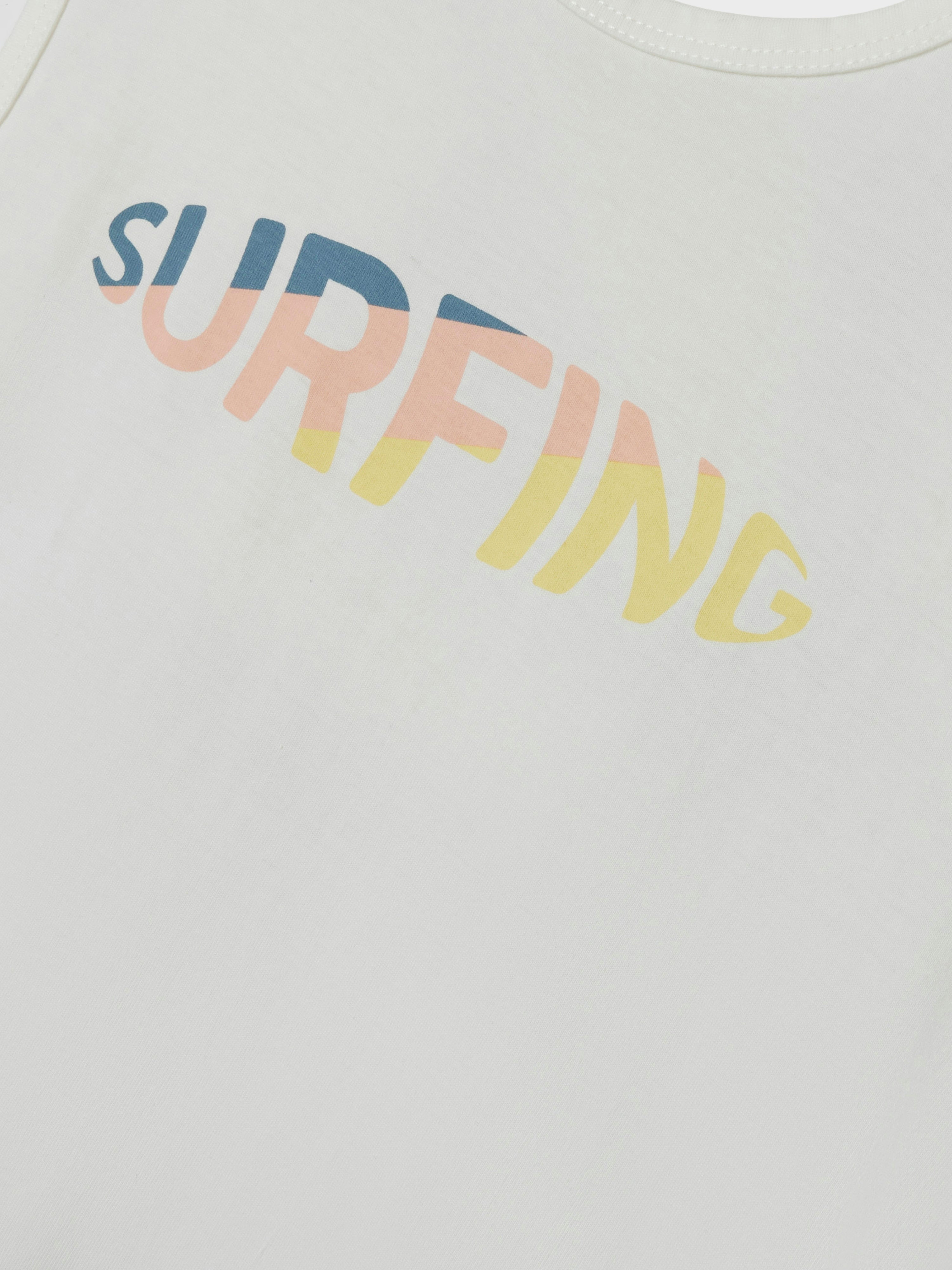 Camiseta Tirantes Surfing Blanca