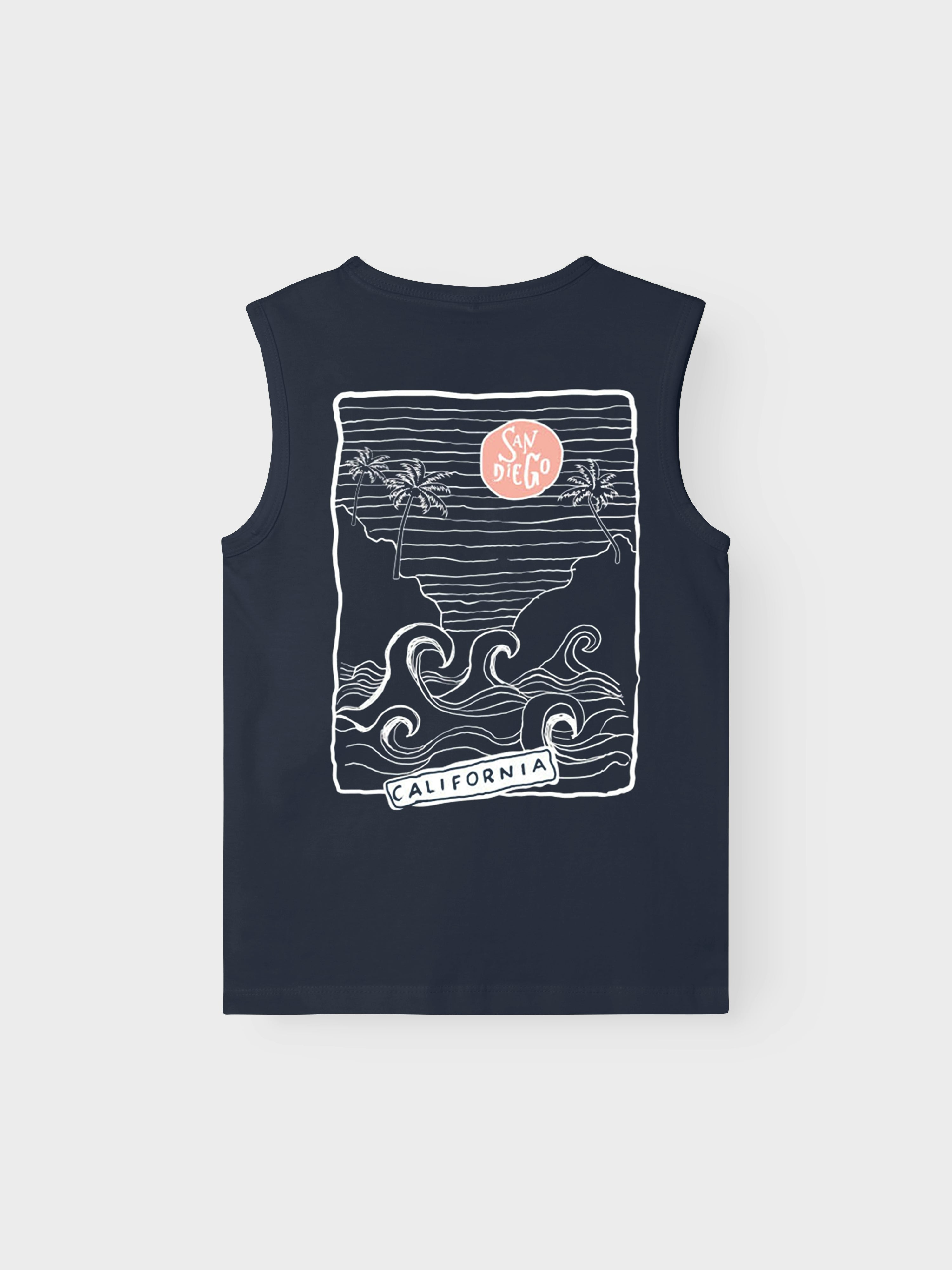 Camiseta Tirantes Surf Crew Marino