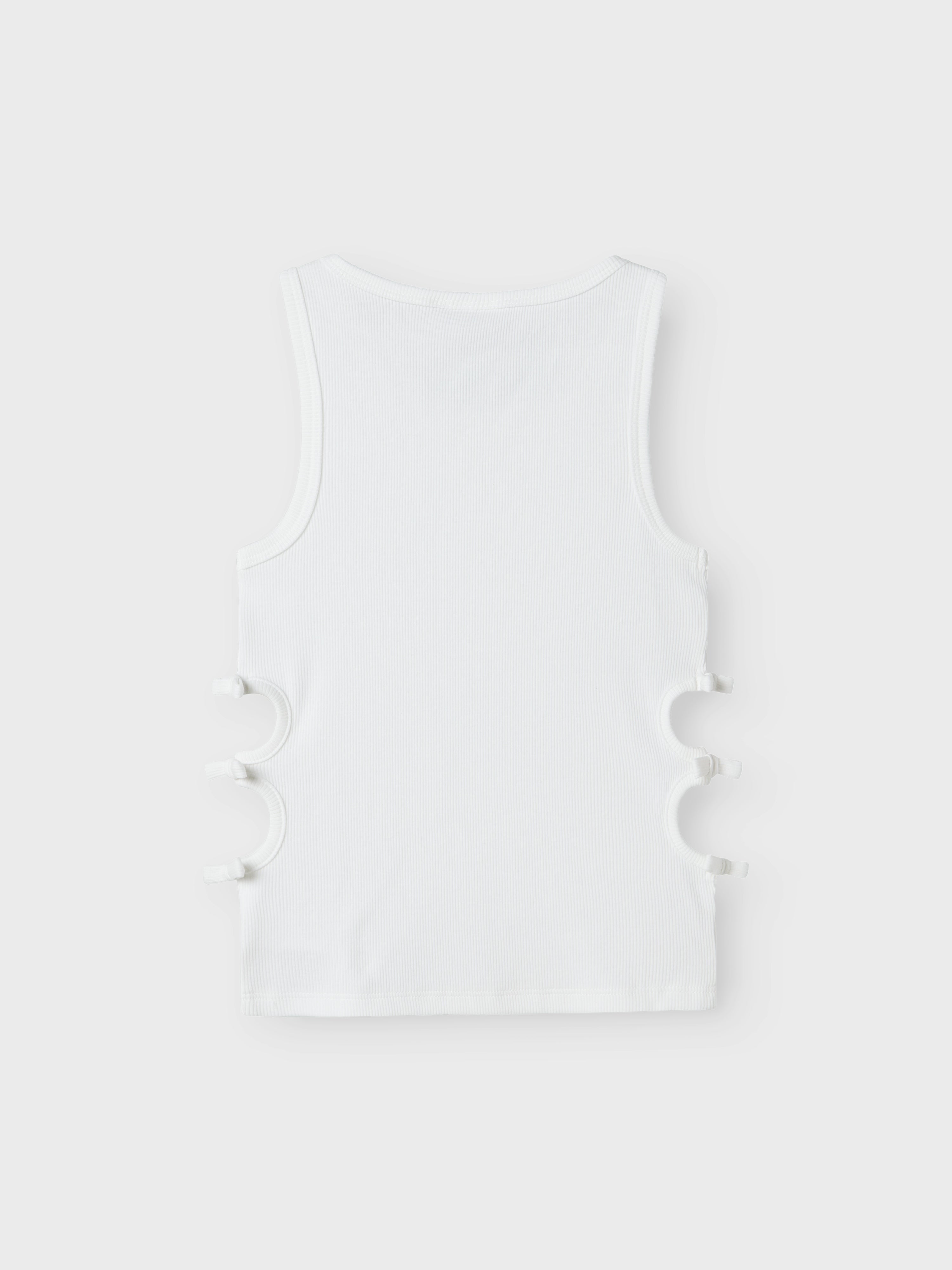 Camiseta Abertura Lazo Blanca Kid