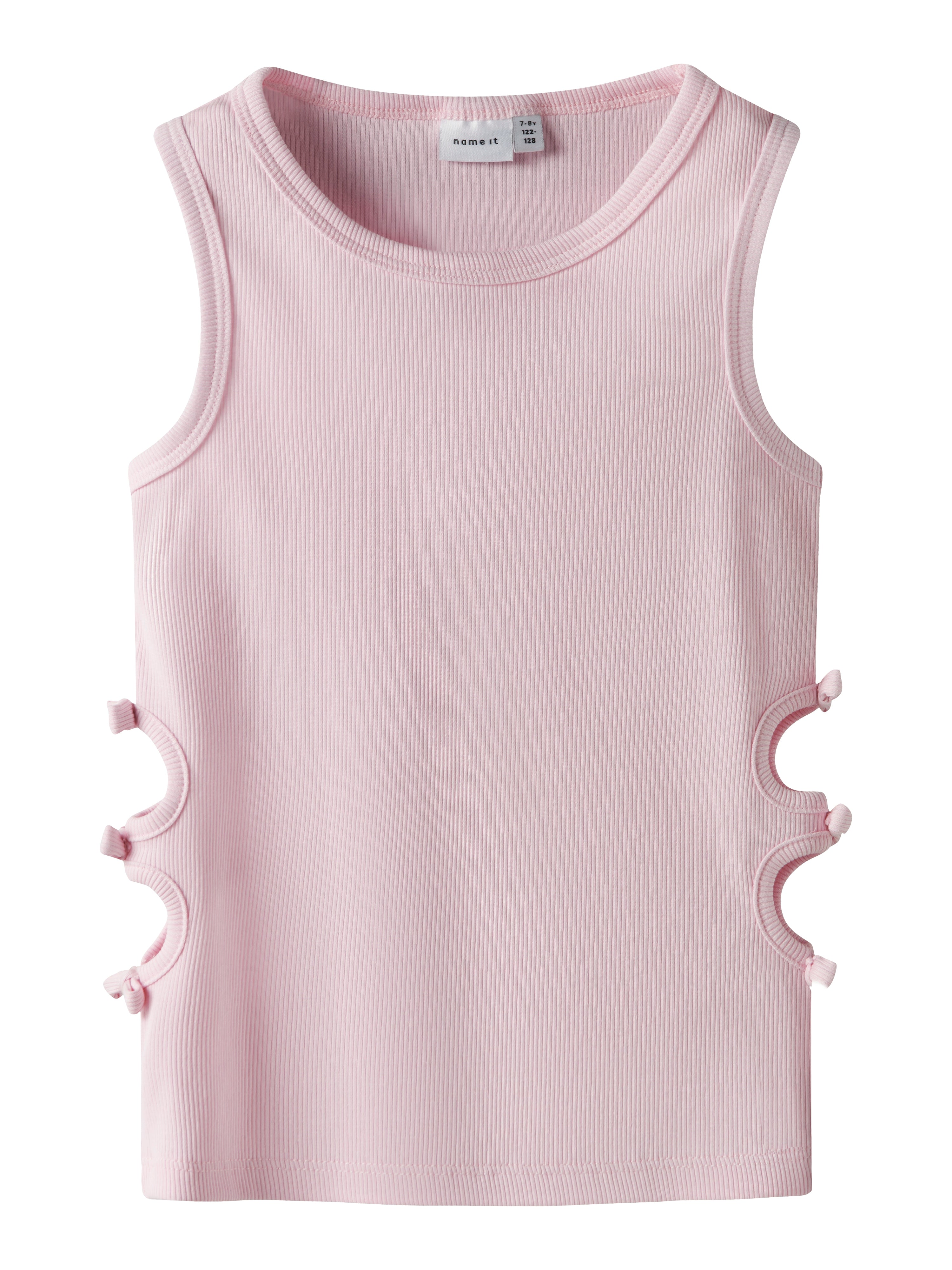 Camiseta Abertura Lazo Rosa Kid