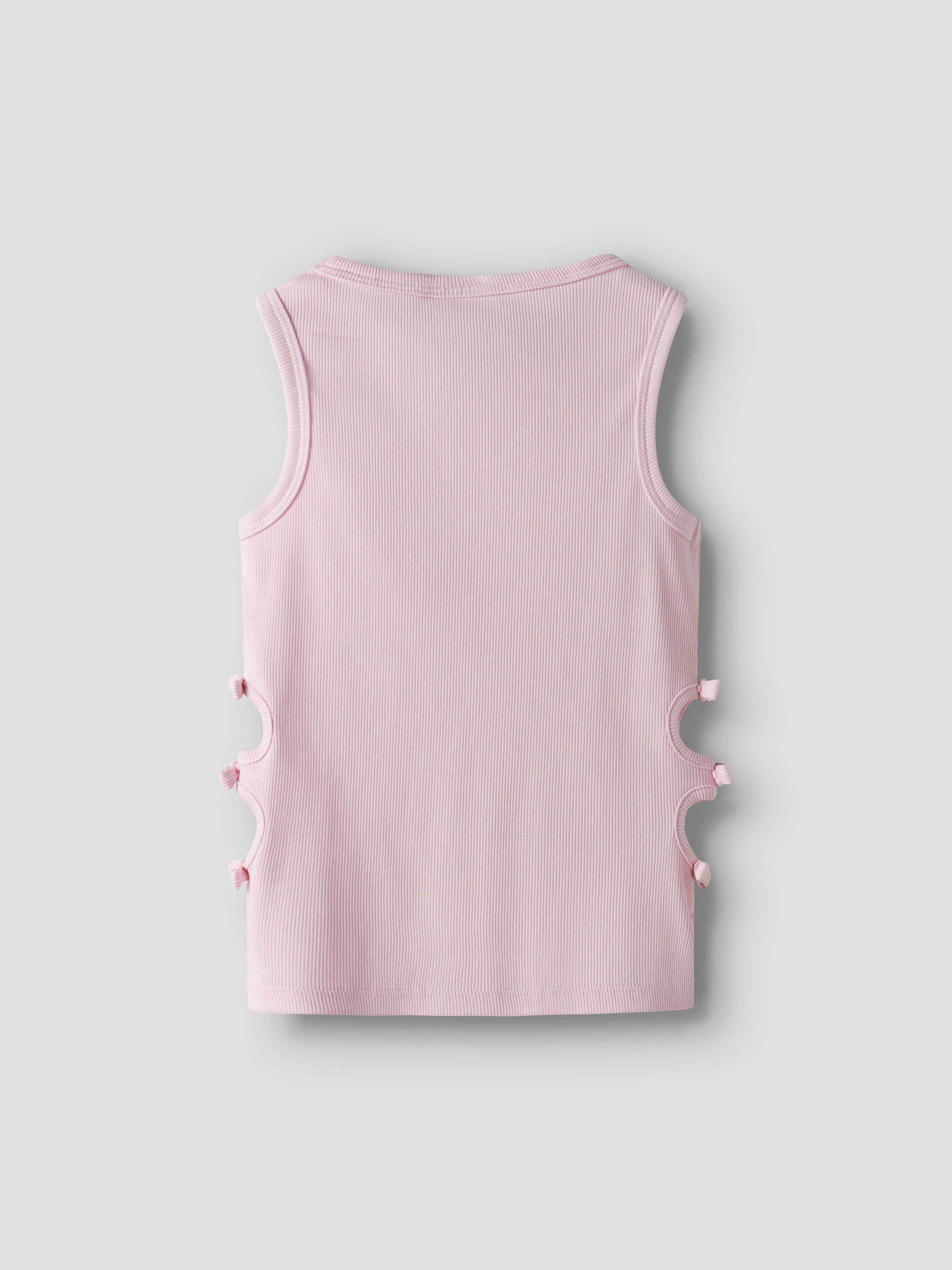 Camiseta Abertura Lazo Rosa Kid