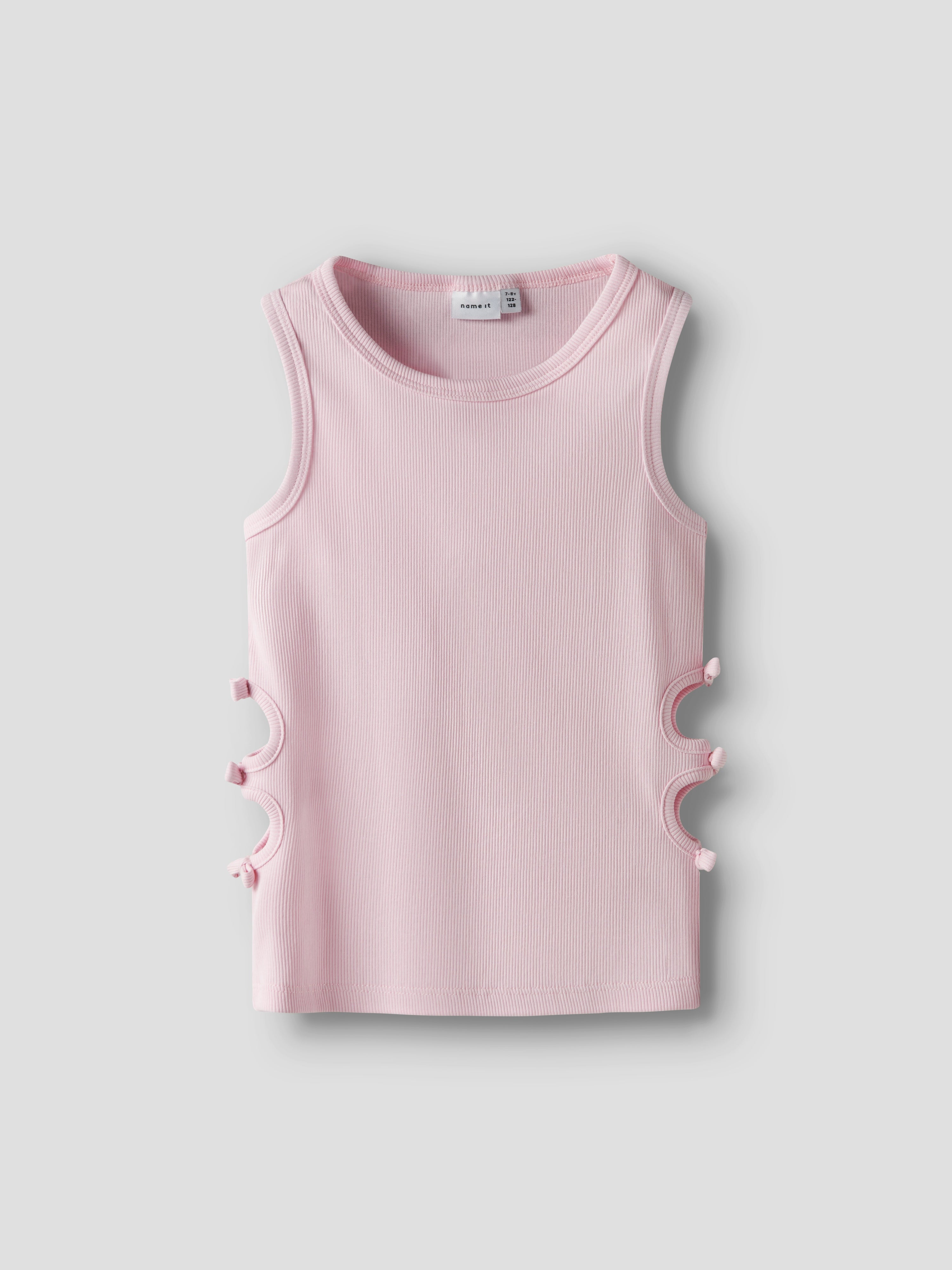 Camiseta Abertura Lazo Rosa Kid