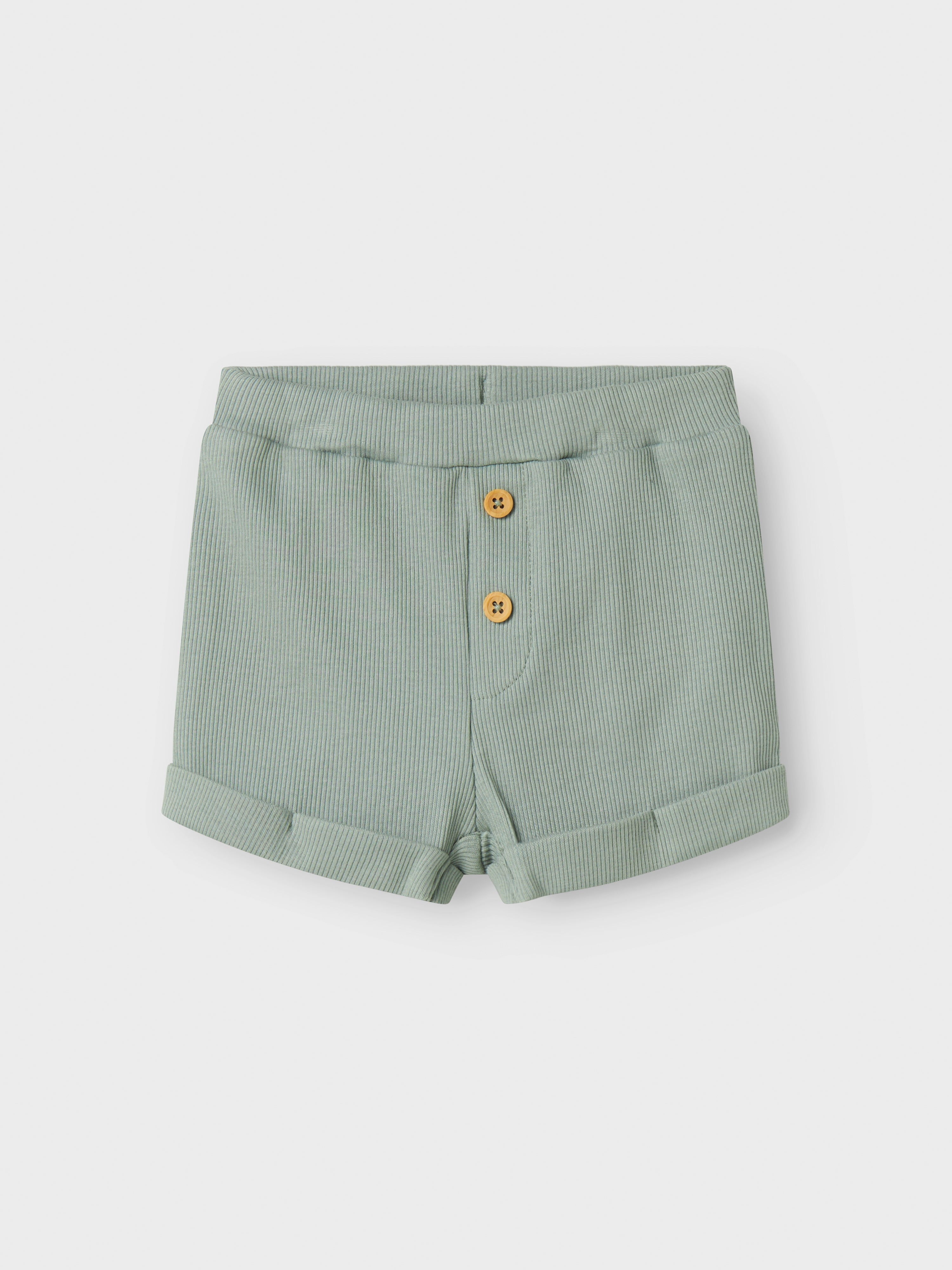 Short Blandito Botones Verde Bebé