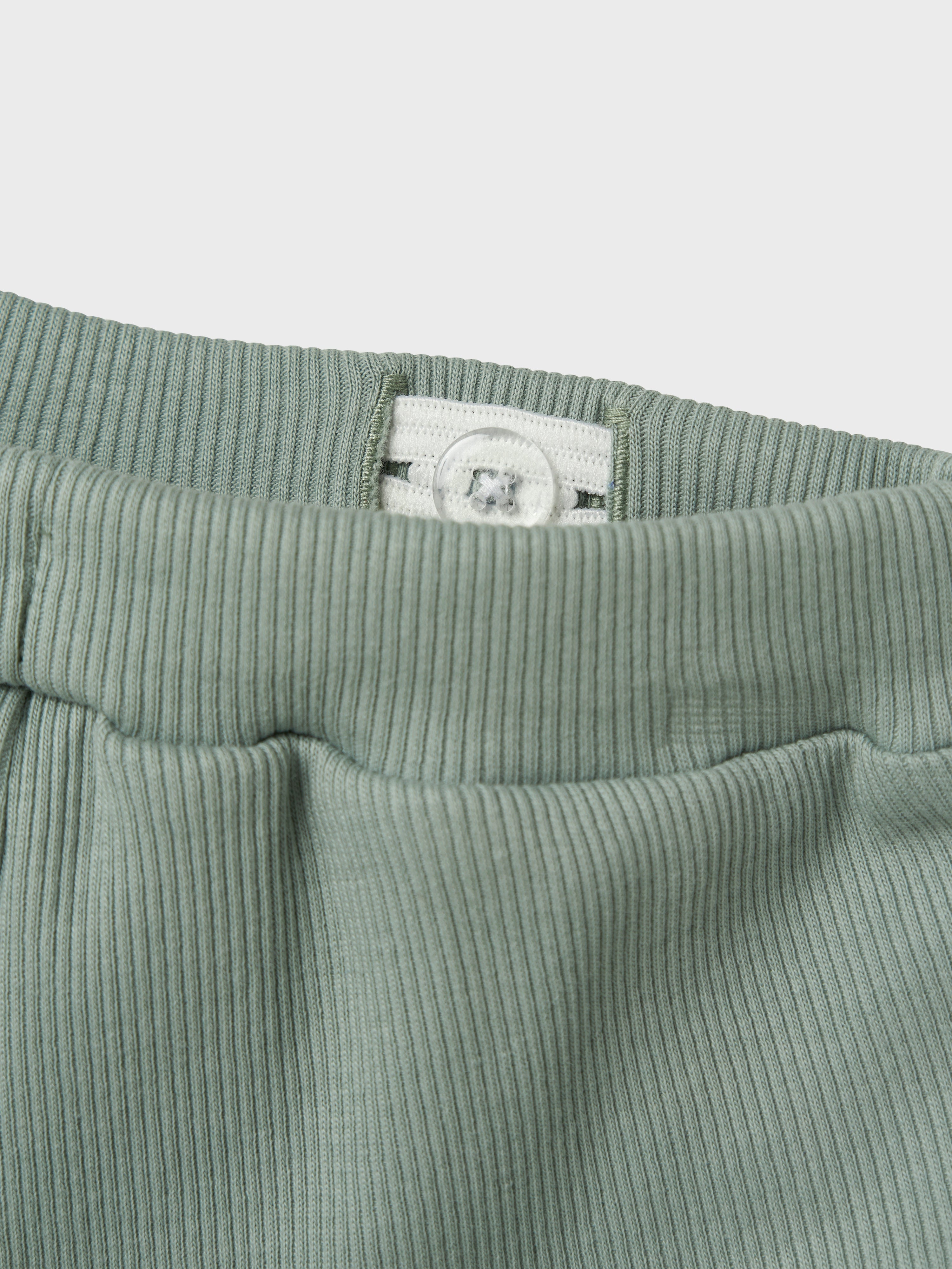 Short Blandito Botones Verde Bebé