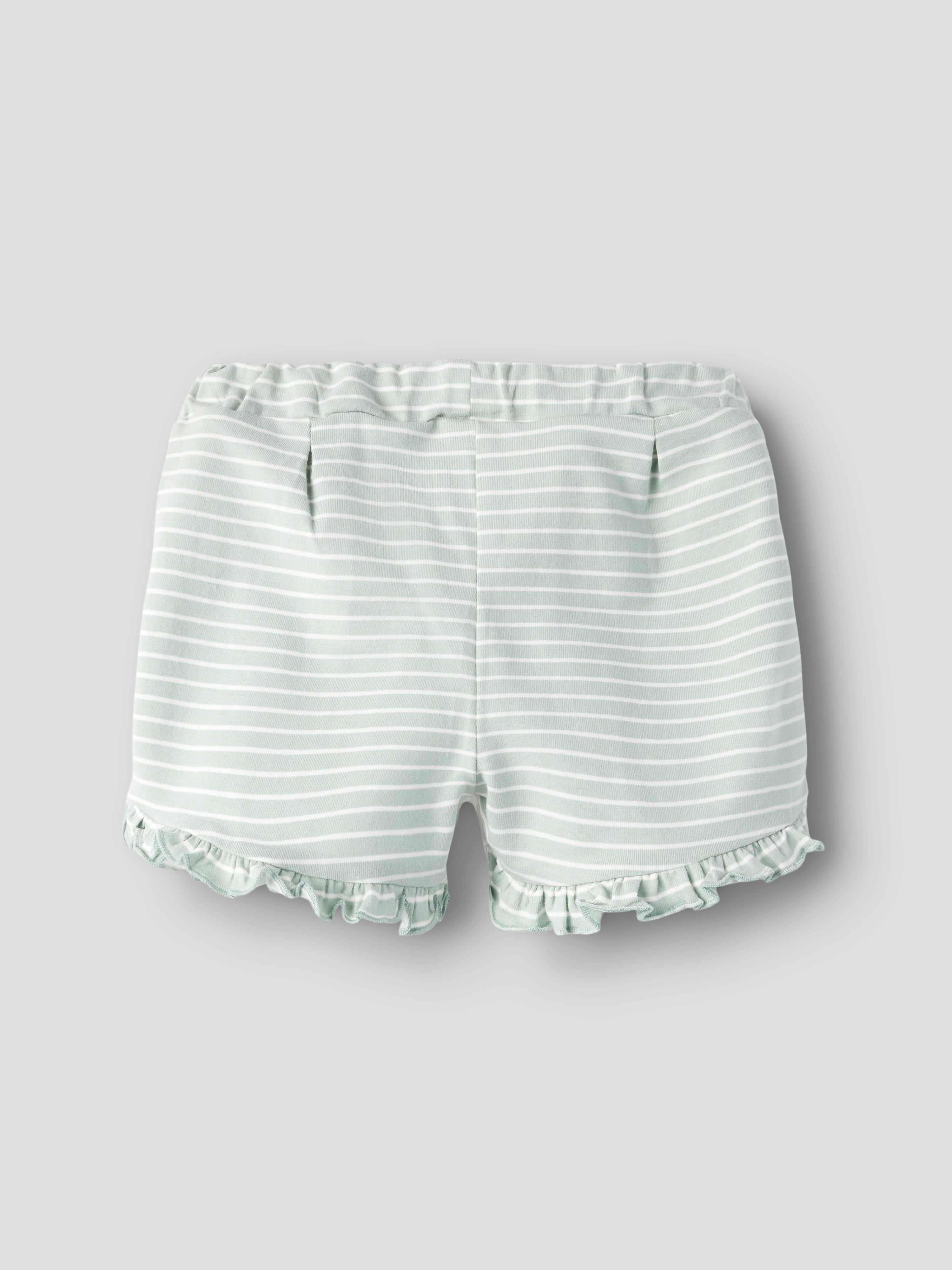 Short Rayas Volantes Bebé Verde