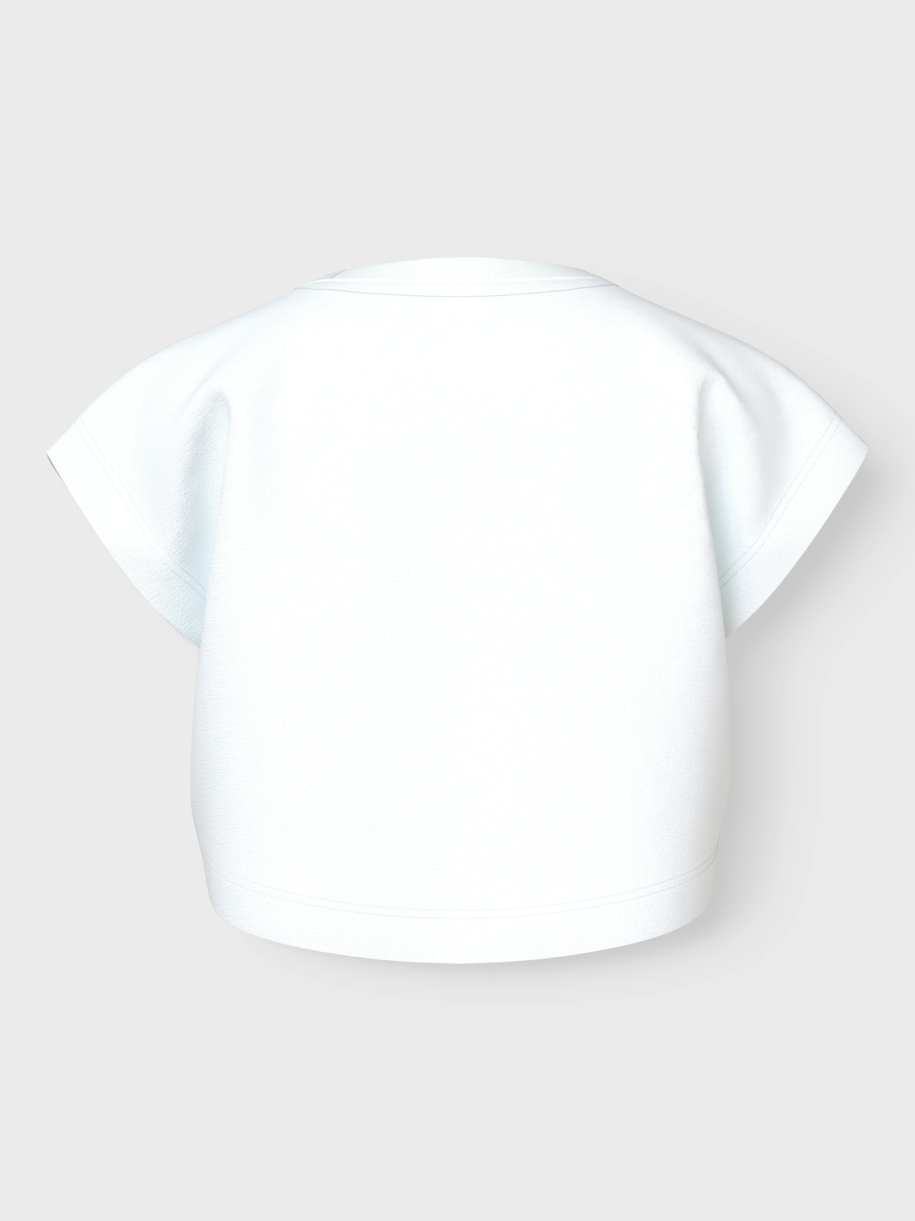 Camiseta Crop Ice Cream Blanca