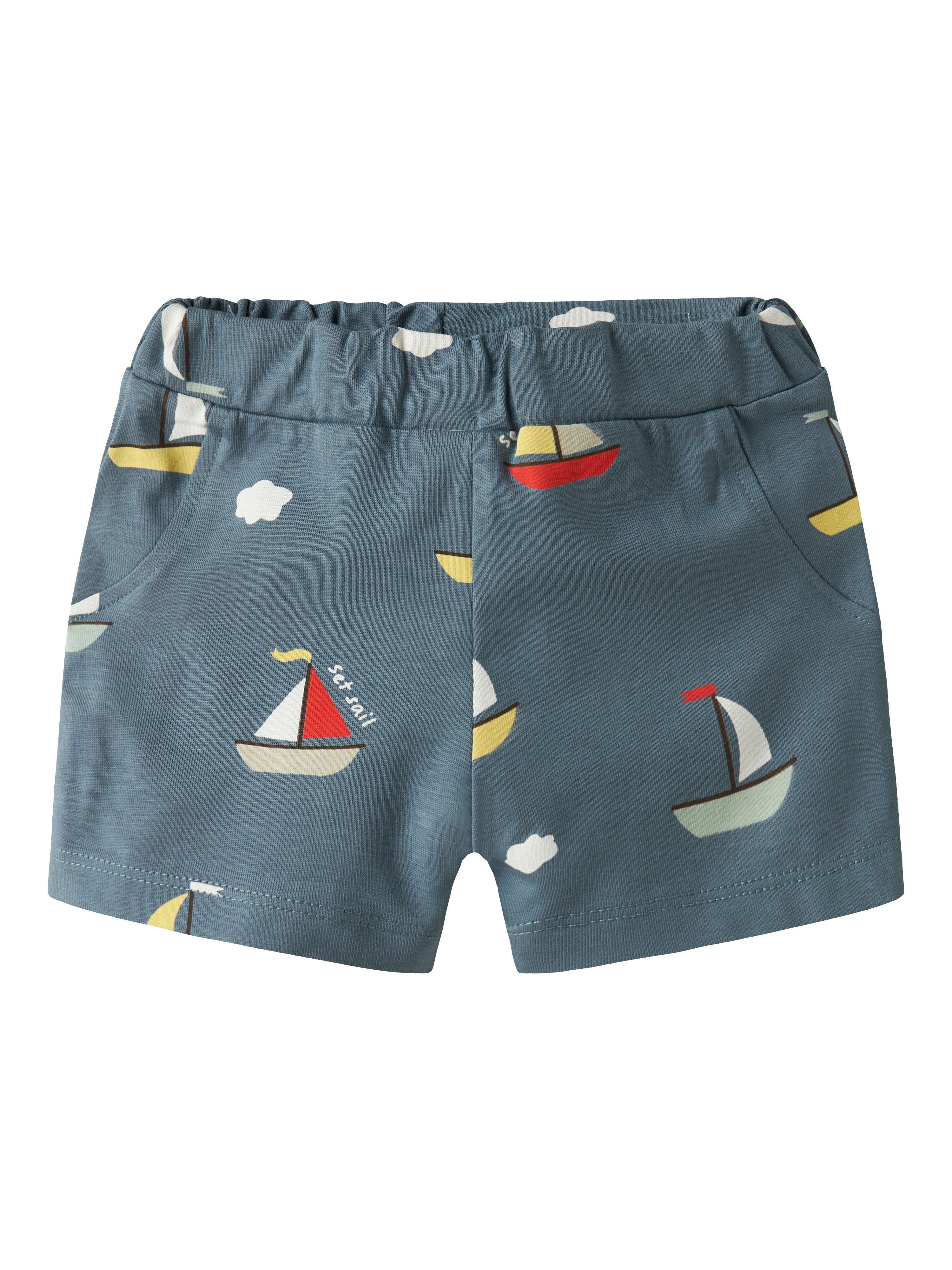 Short Azul Barco Bebé