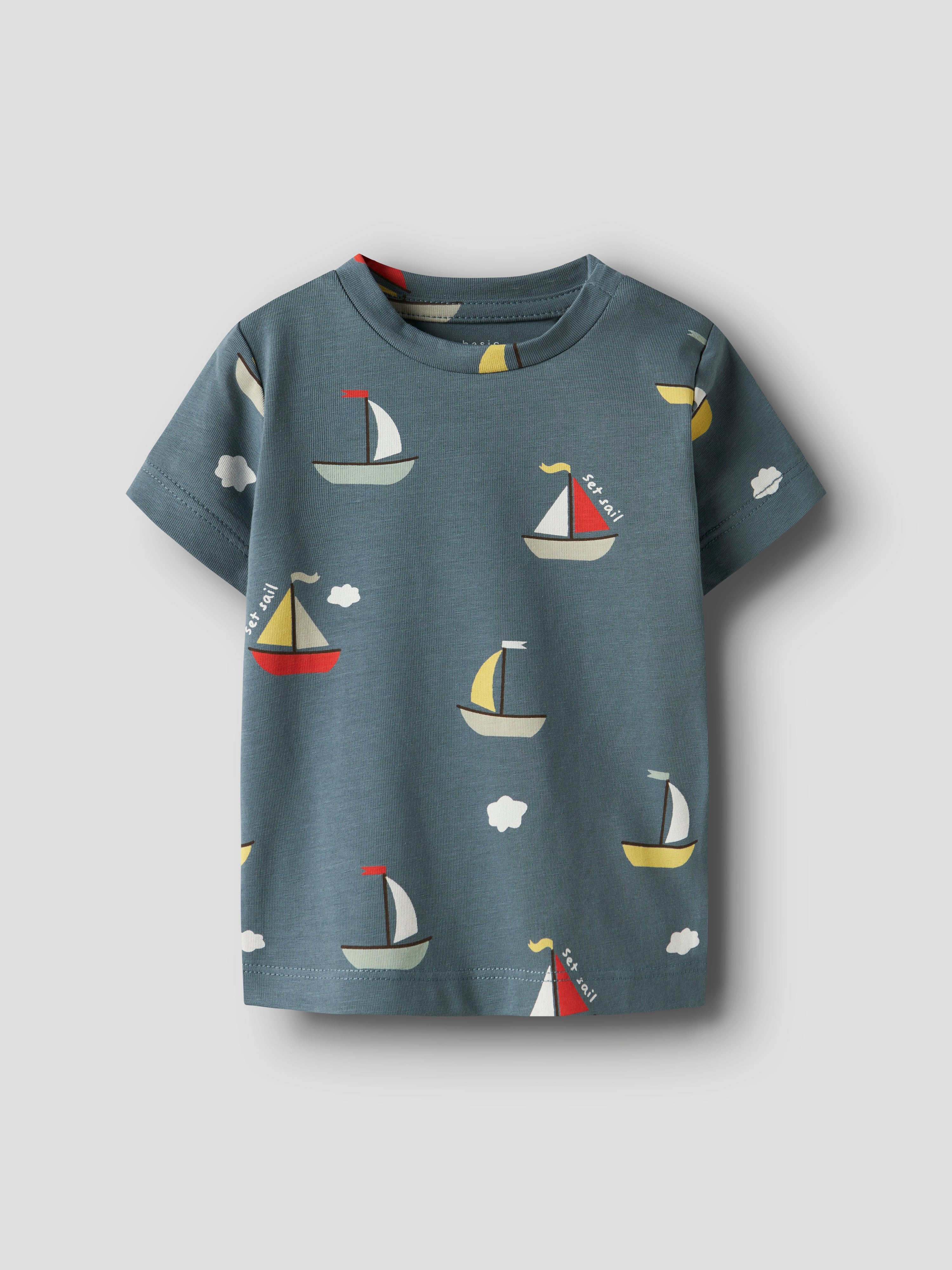 Camiseta Azul Barco Bebé