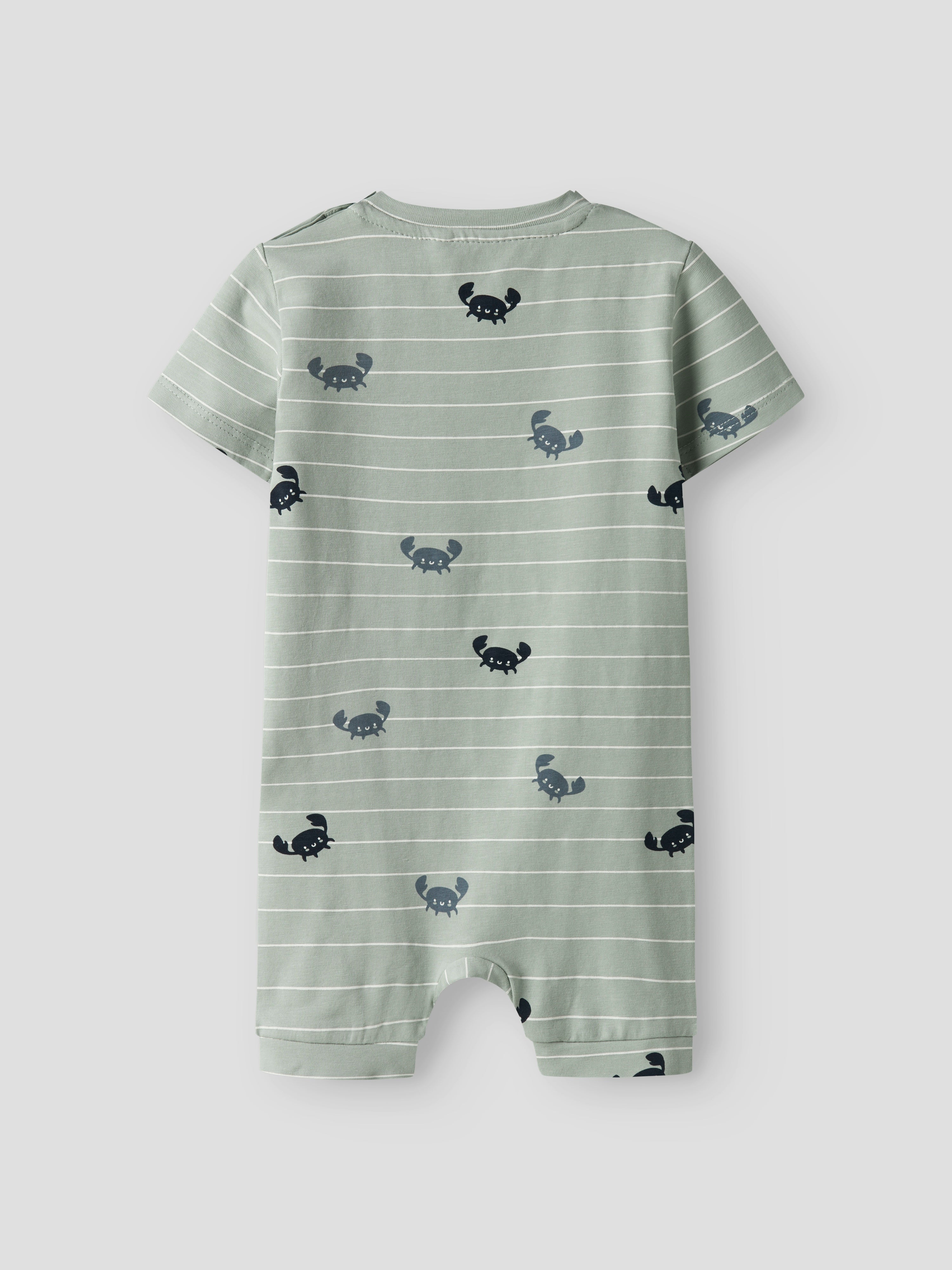 Ranita/Pijama Cangrejos Rayas Verde
