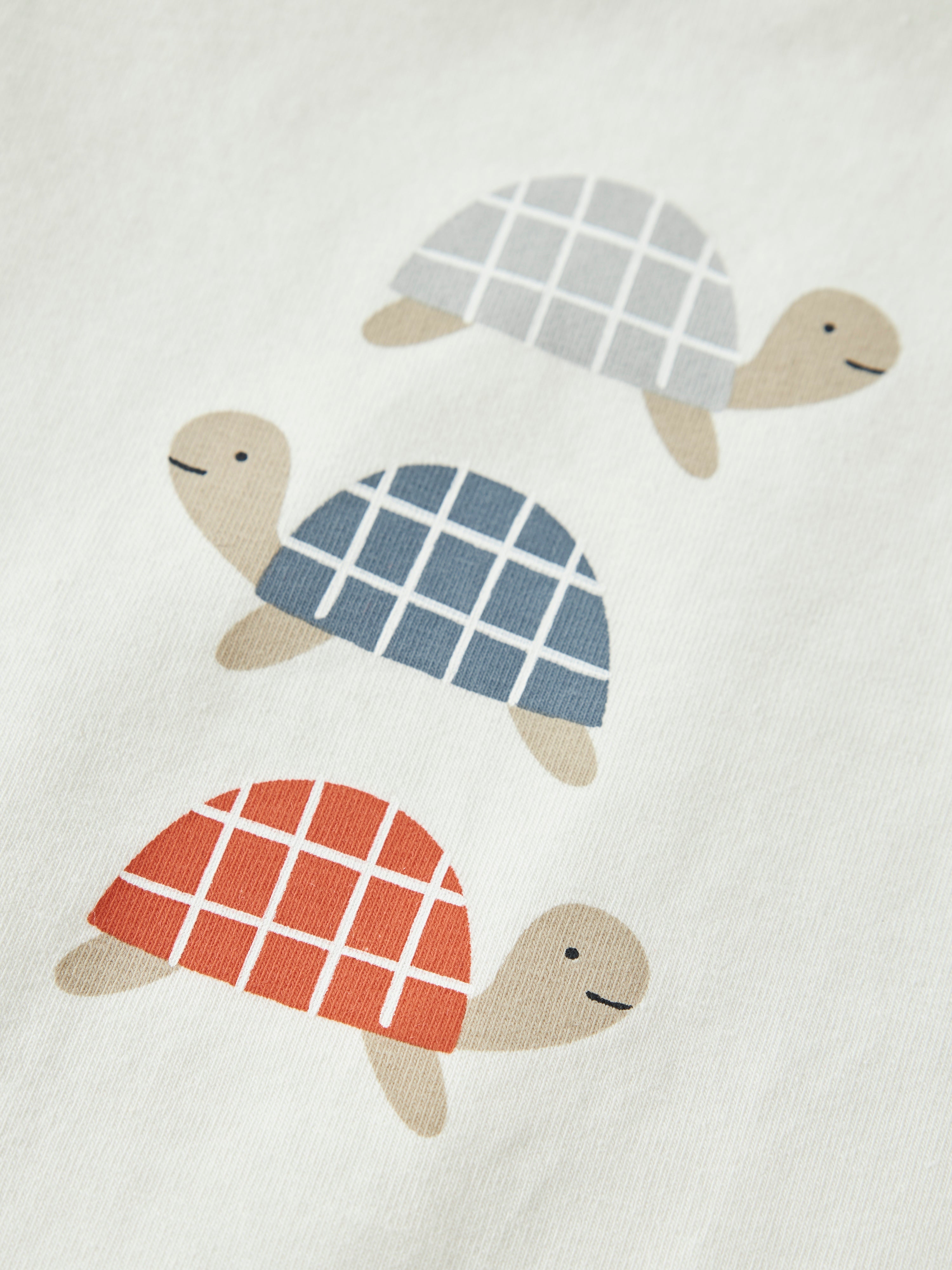 Camiseta Blanca Tortugas Bebé