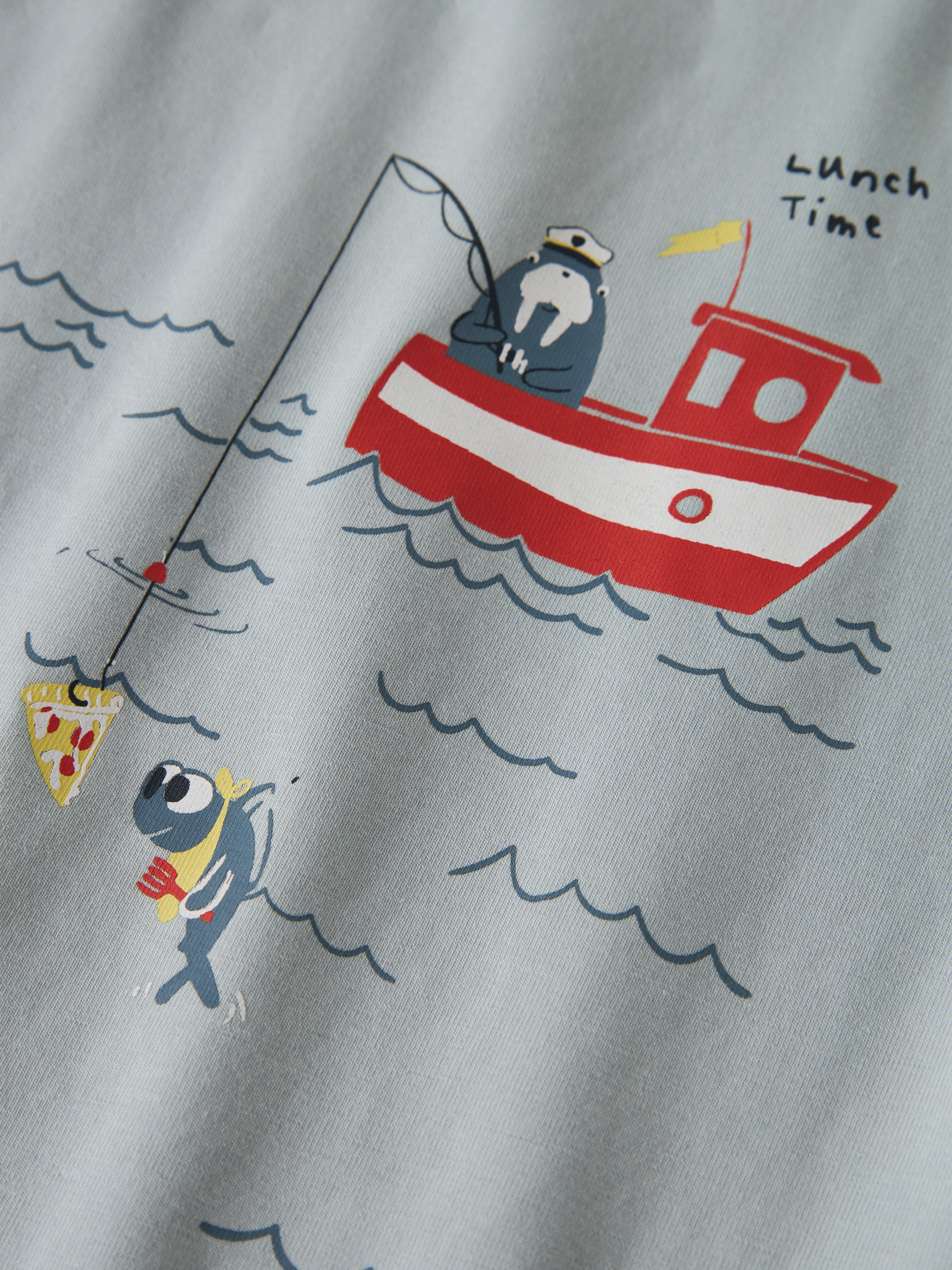 Camiseta Lunch Time Azul