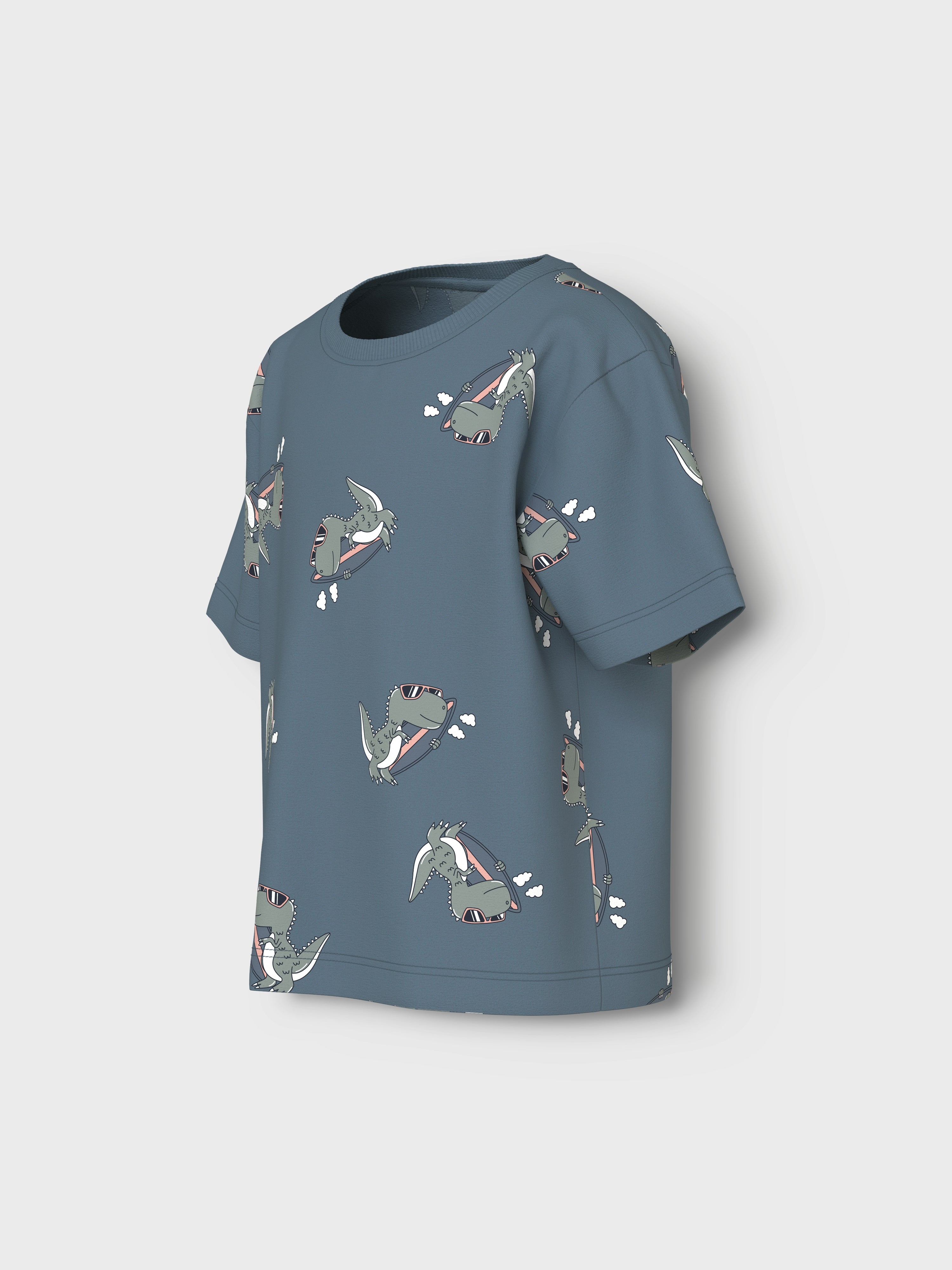 Camiseta Dino Surf Azul