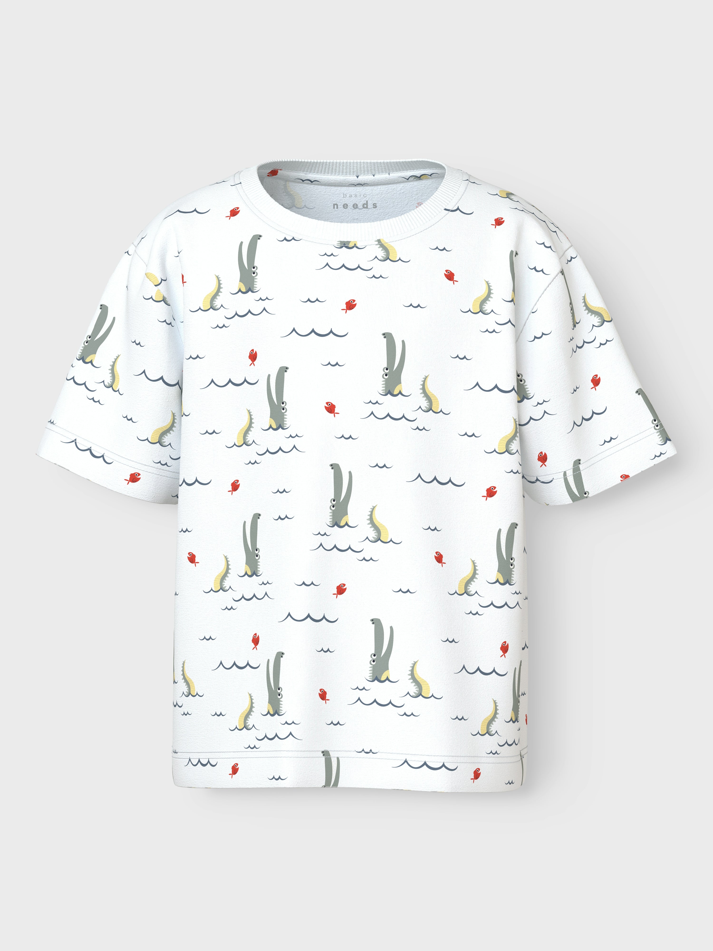Camiseta Cocodrilo Blanca