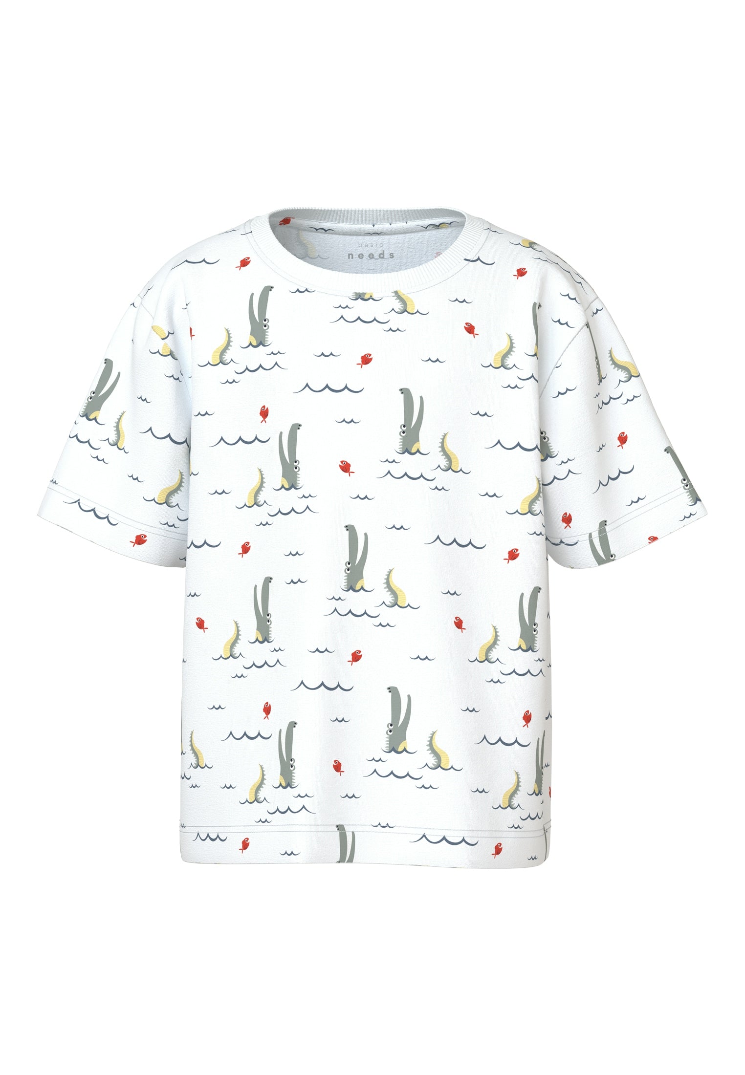 Camiseta Cocodrilo Blanca
