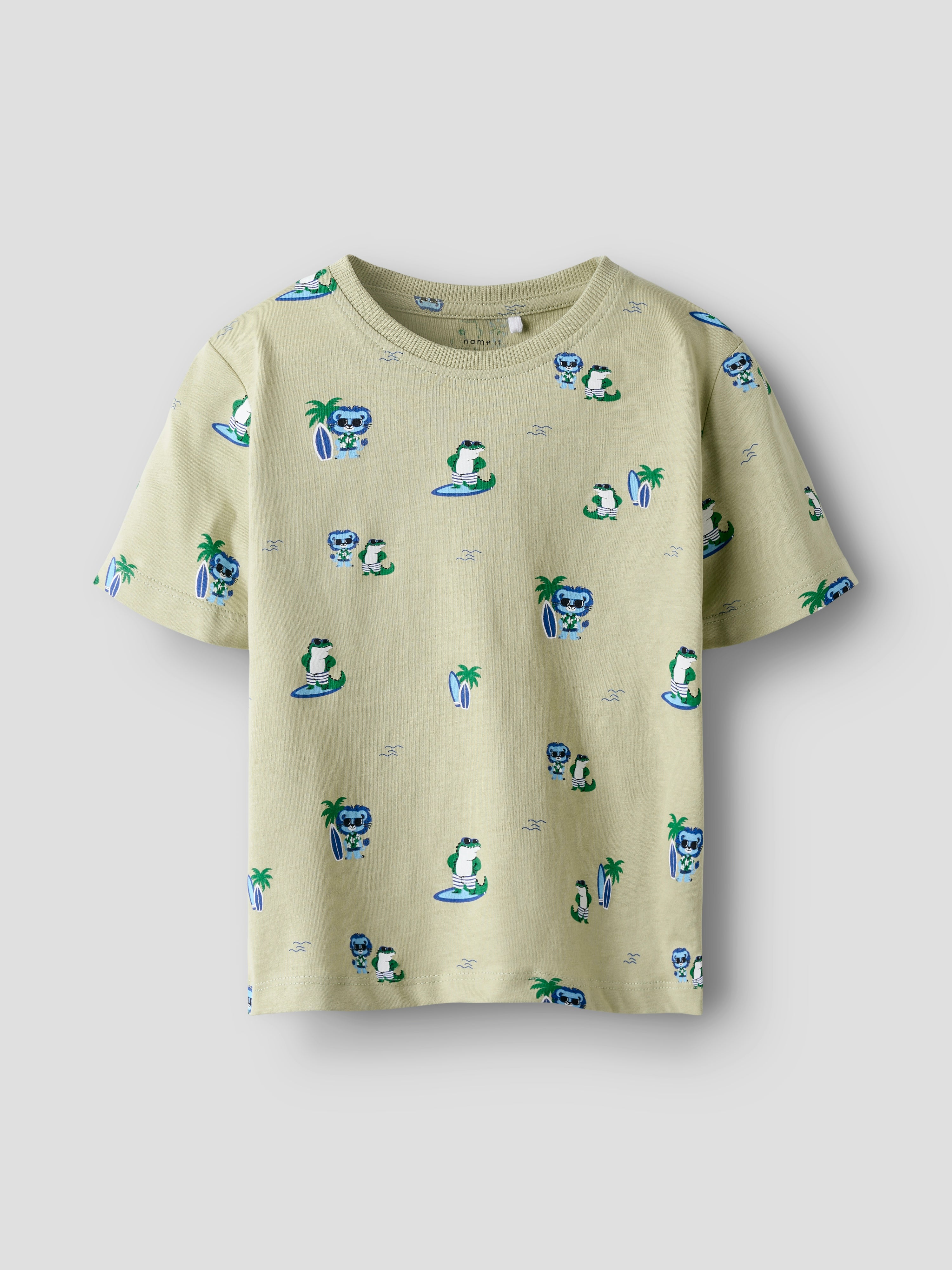 Camiseta Animalitos Surf Verde
