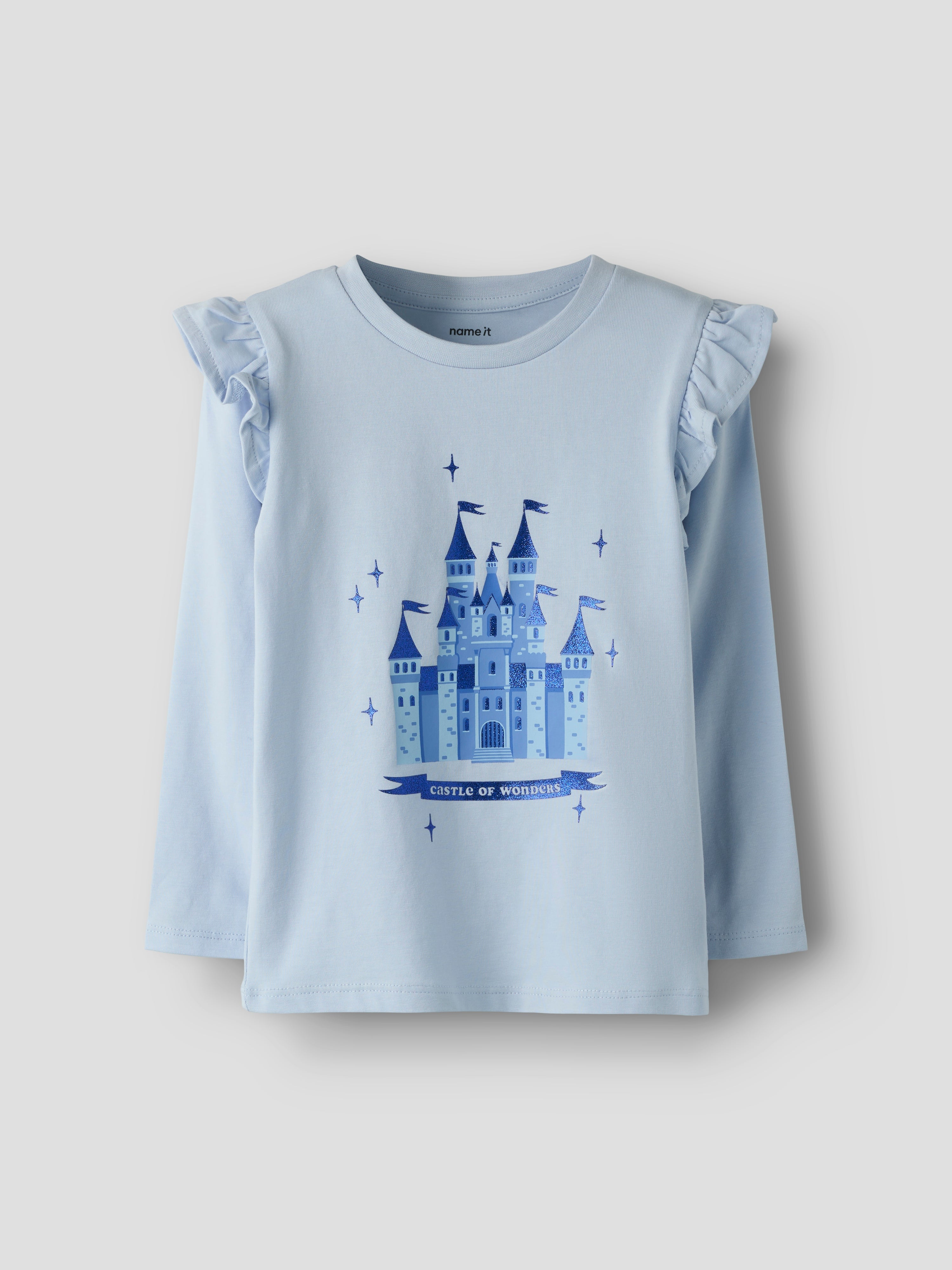 Camiseta Volantes Mini Azul