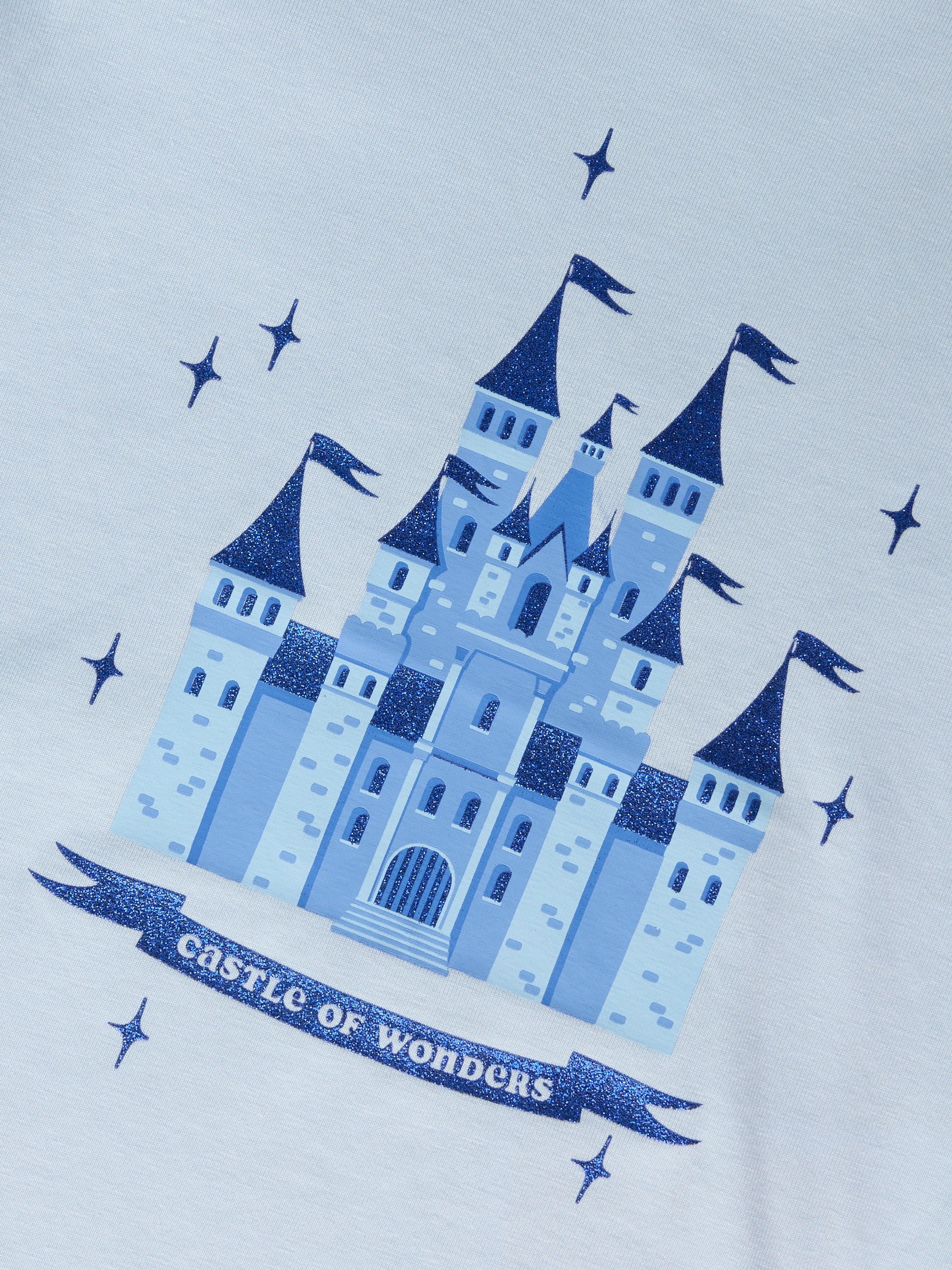 Camiseta Volantes Mini Azul