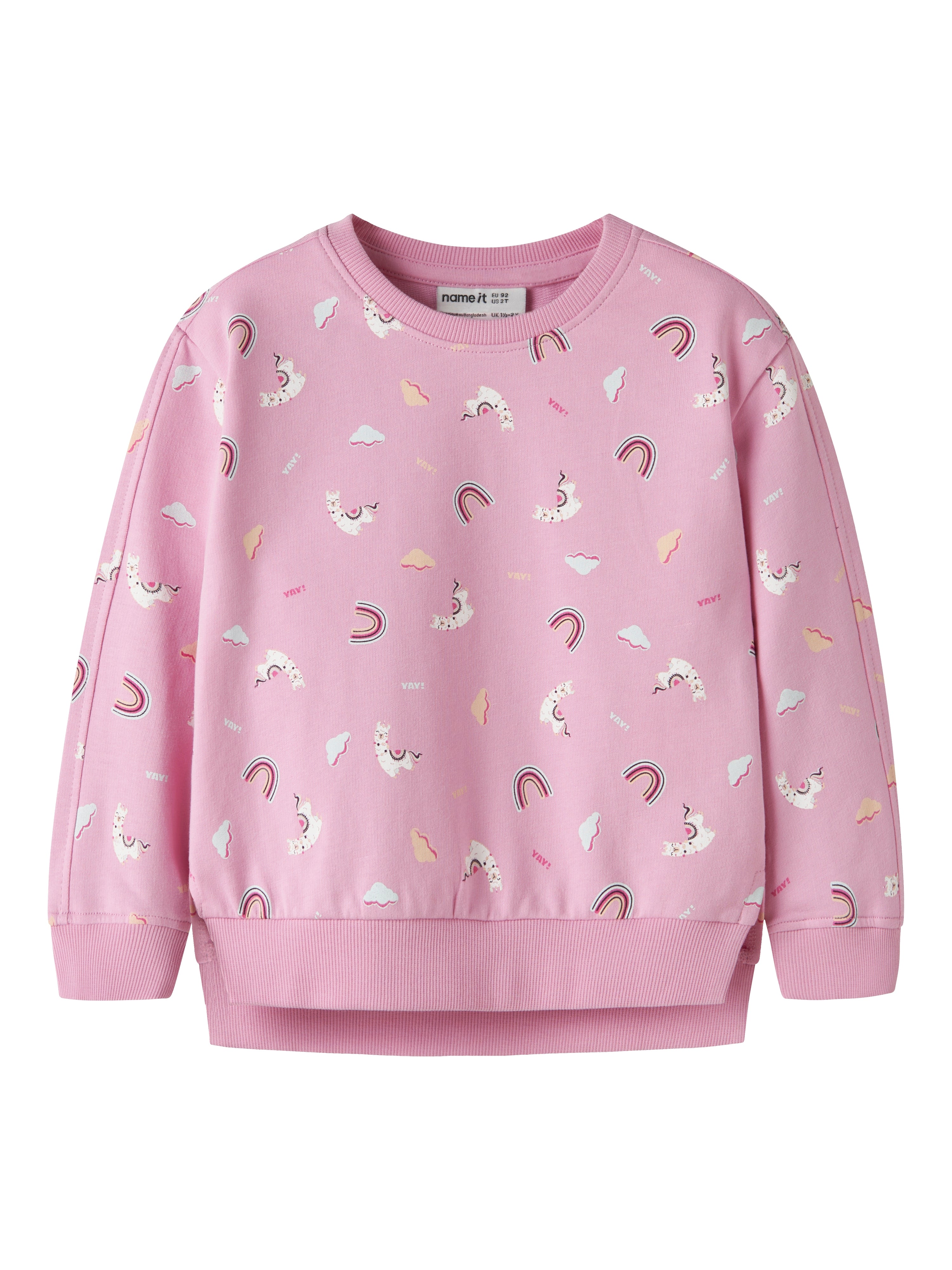 Sudadera Arcoíris Rosa Mini