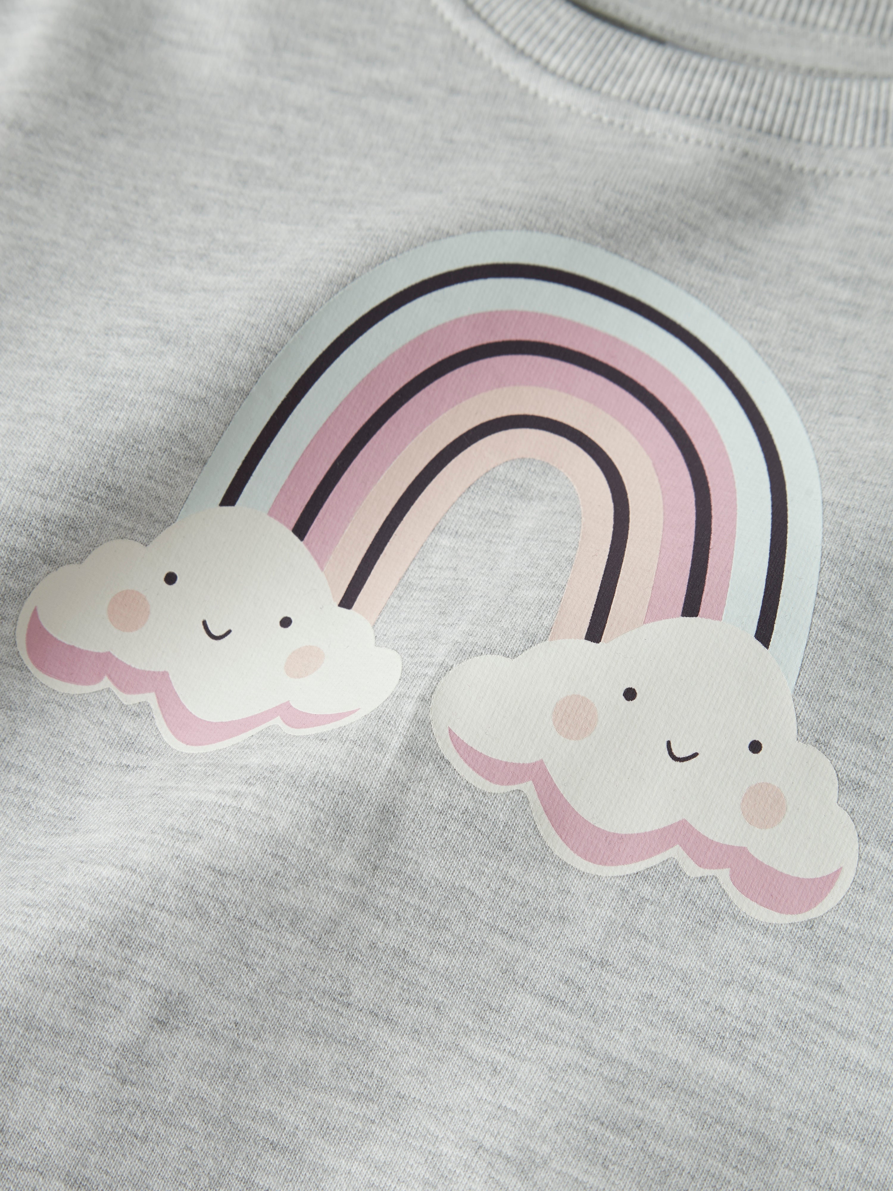 Sudadera Rainbow Gris Mini
