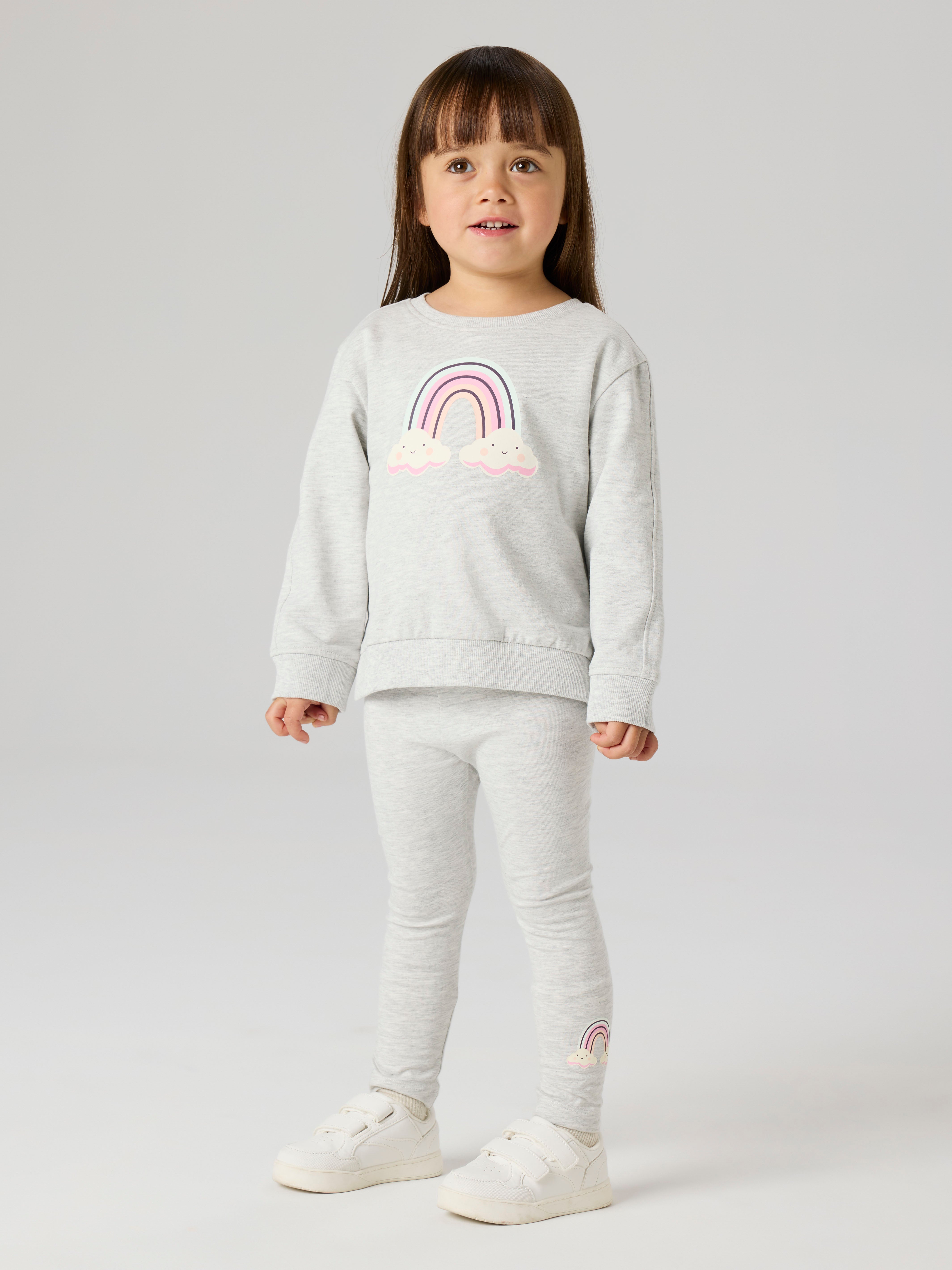Sudadera Rainbow Gris Mini