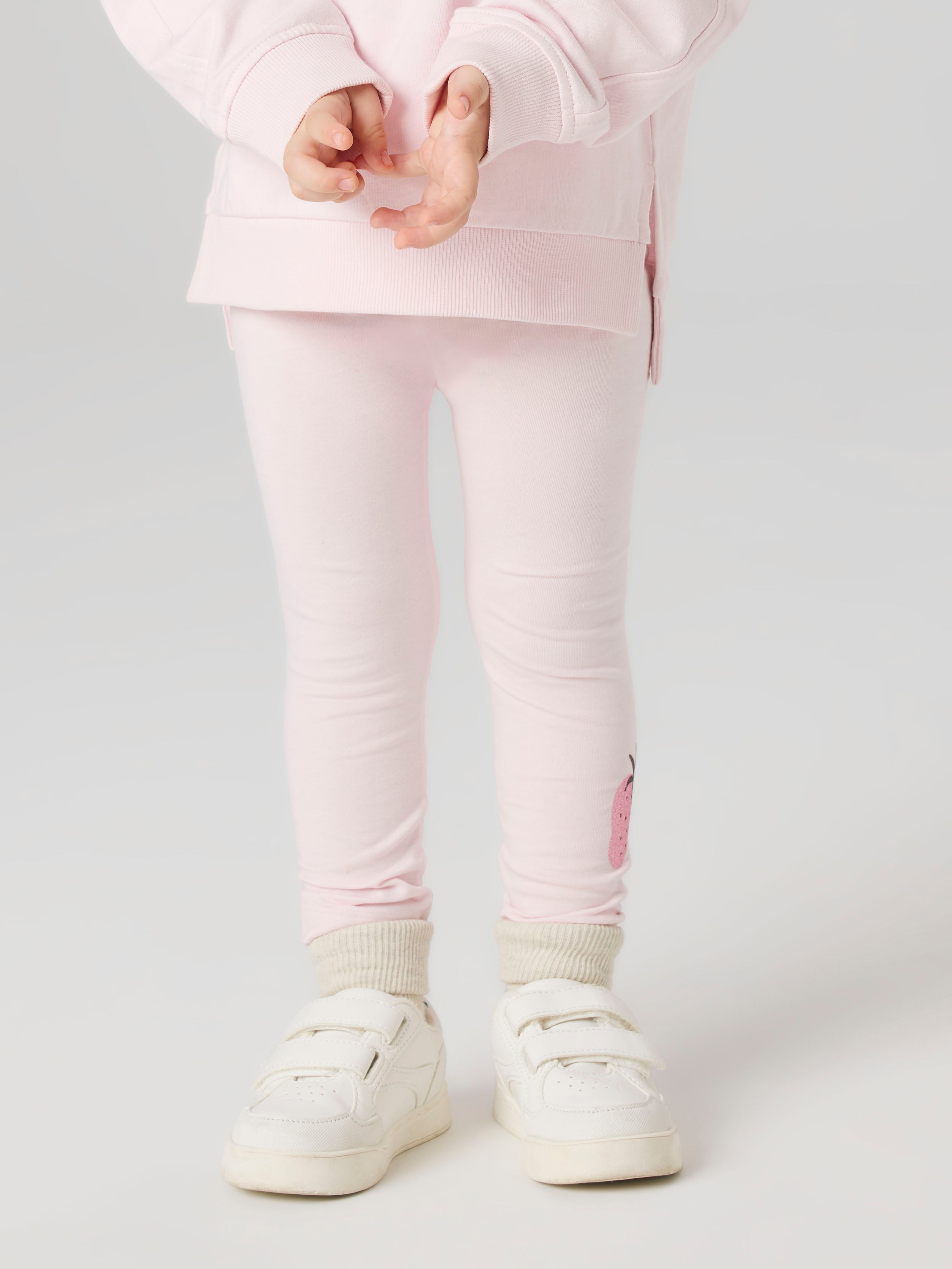 Legging Rosa Pastel Fresa Mini