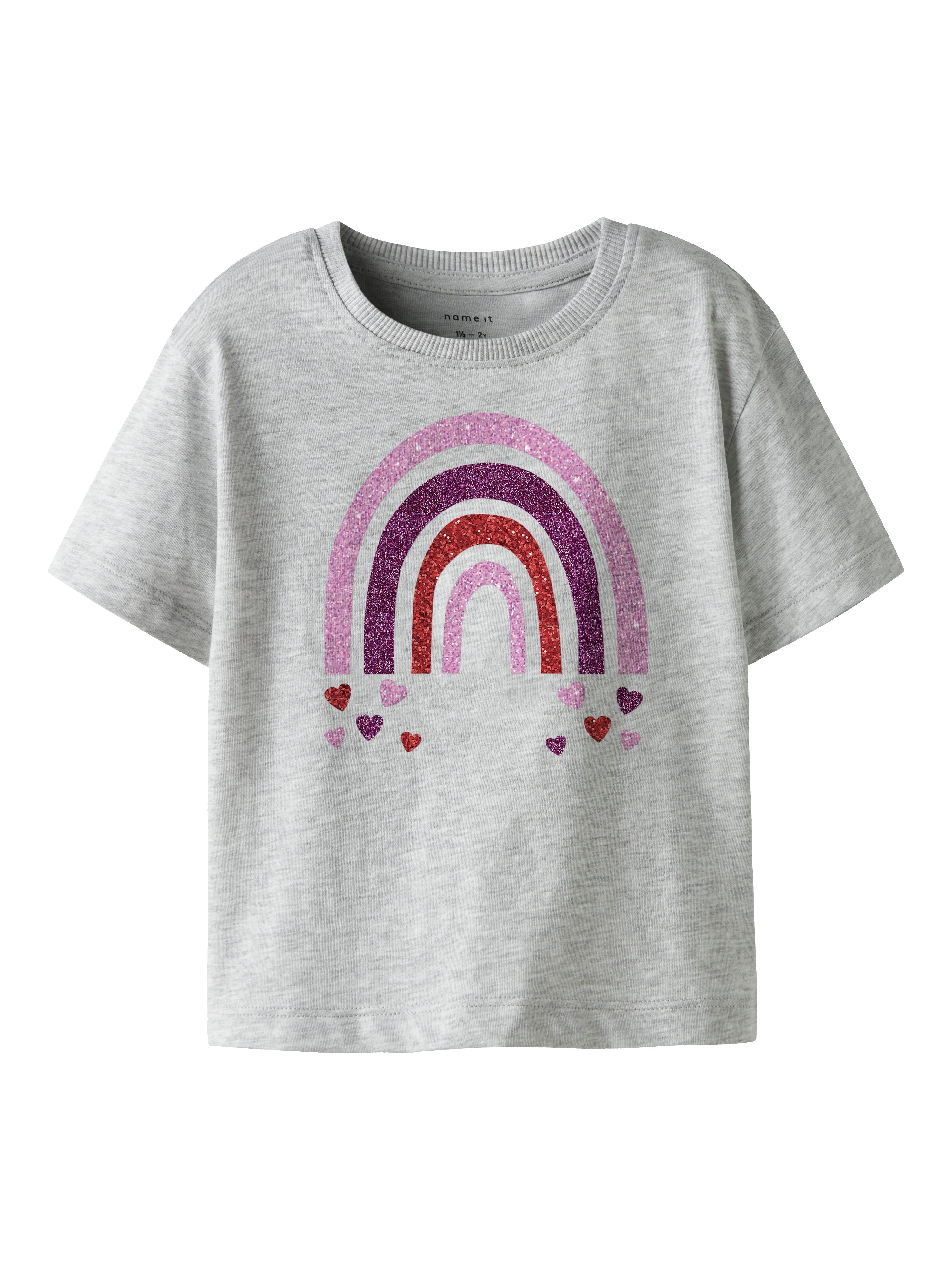 Camiseta Rainbow Gris Mini