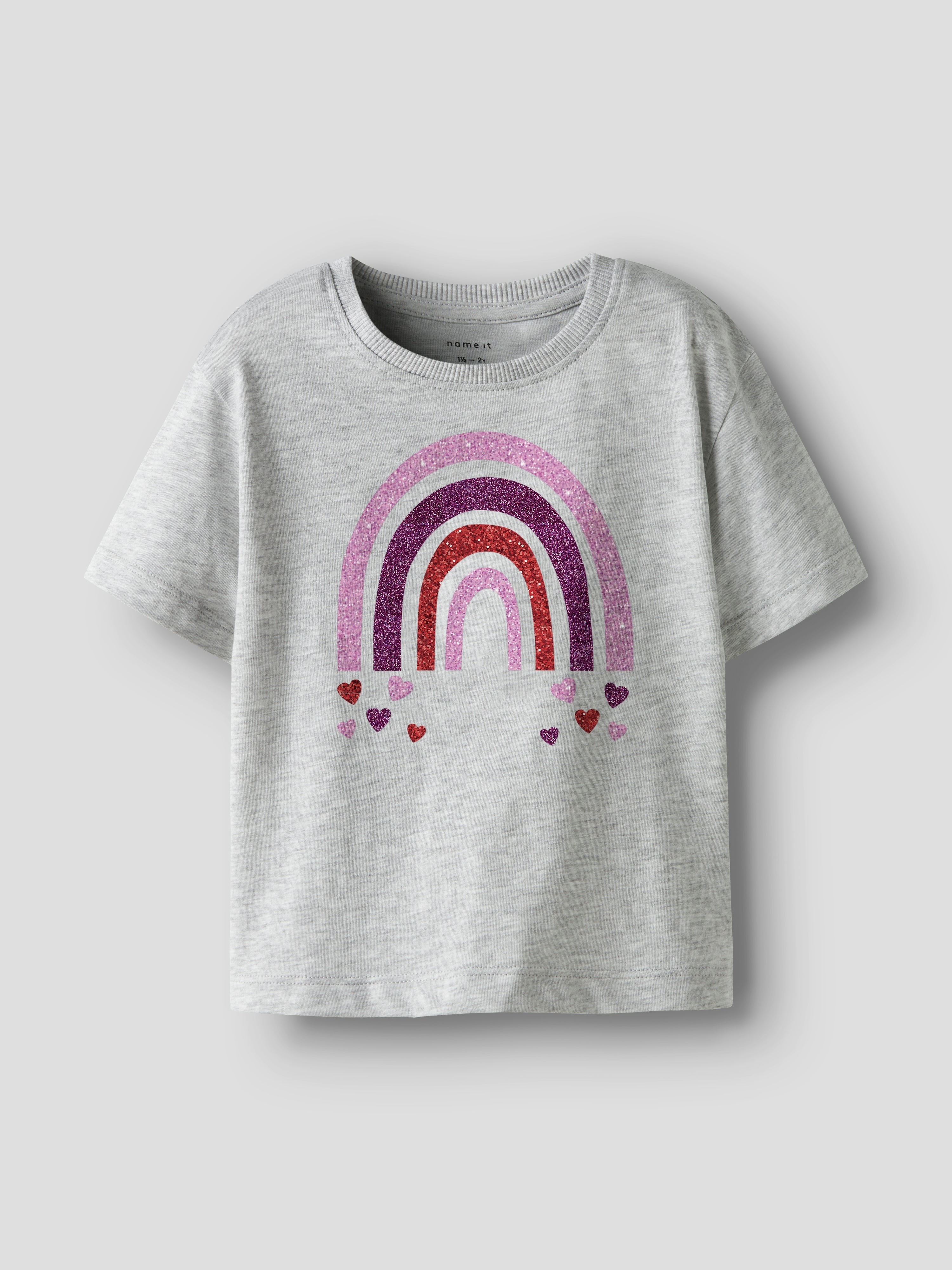 Camiseta Rainbow Gris Mini