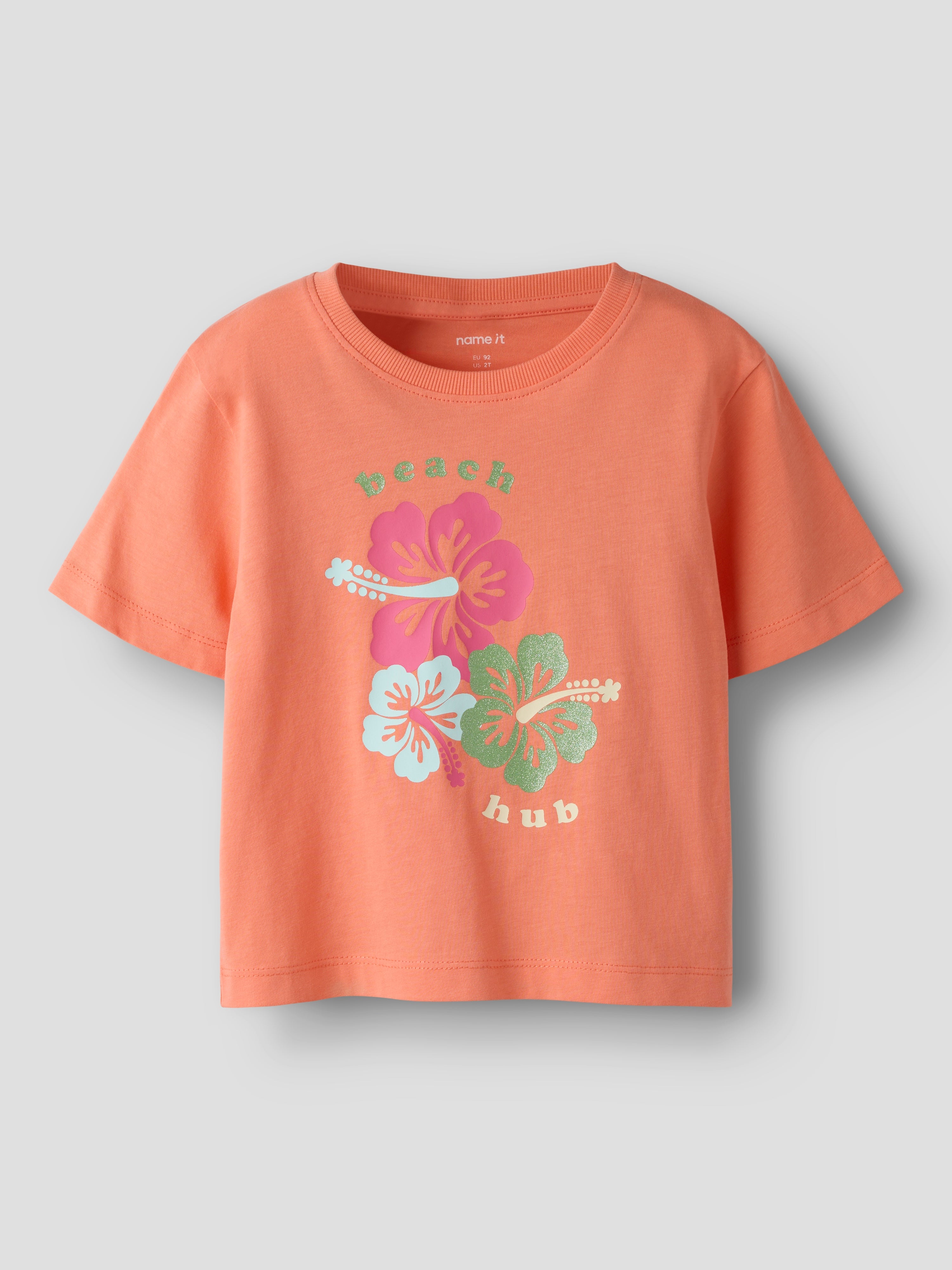 Camiseta Flores Coral Mini