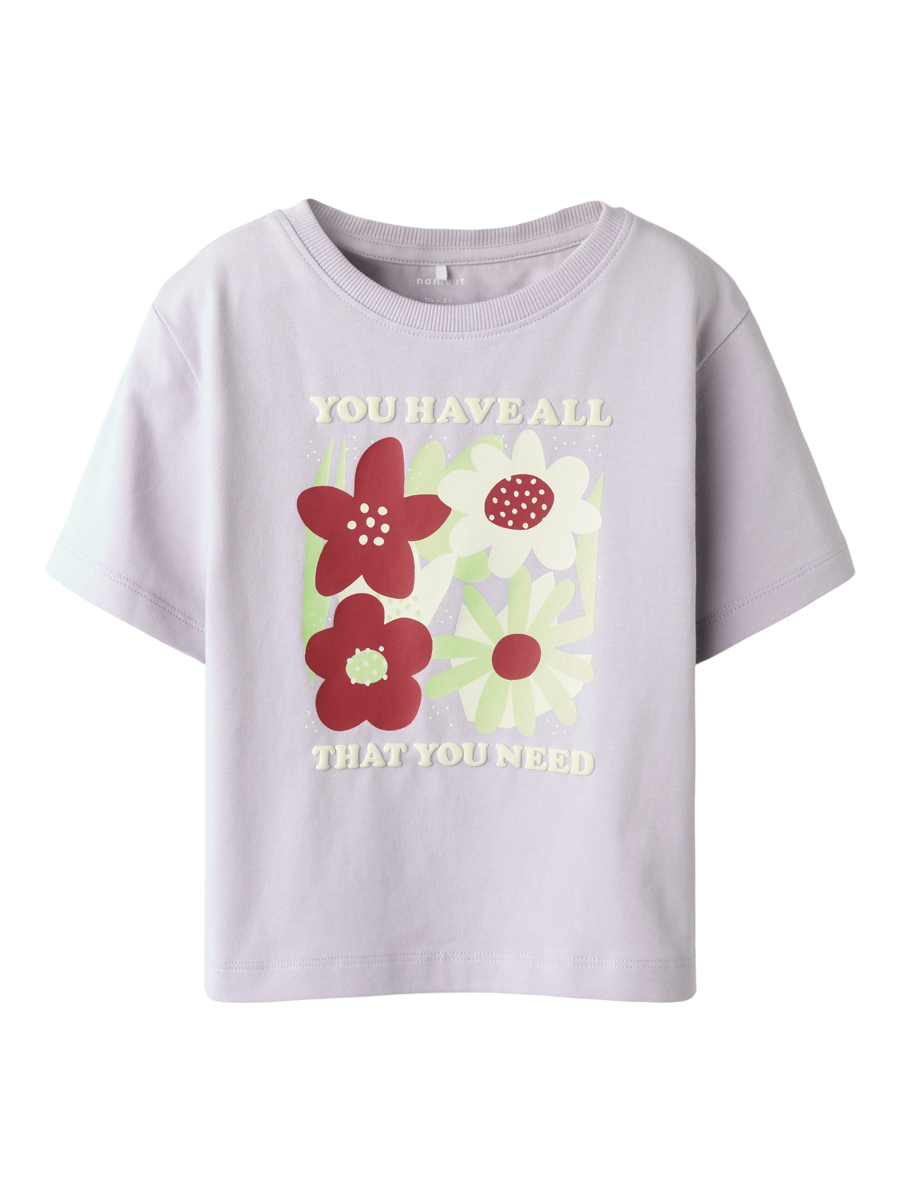 Camiseta Lila Flores Mini
