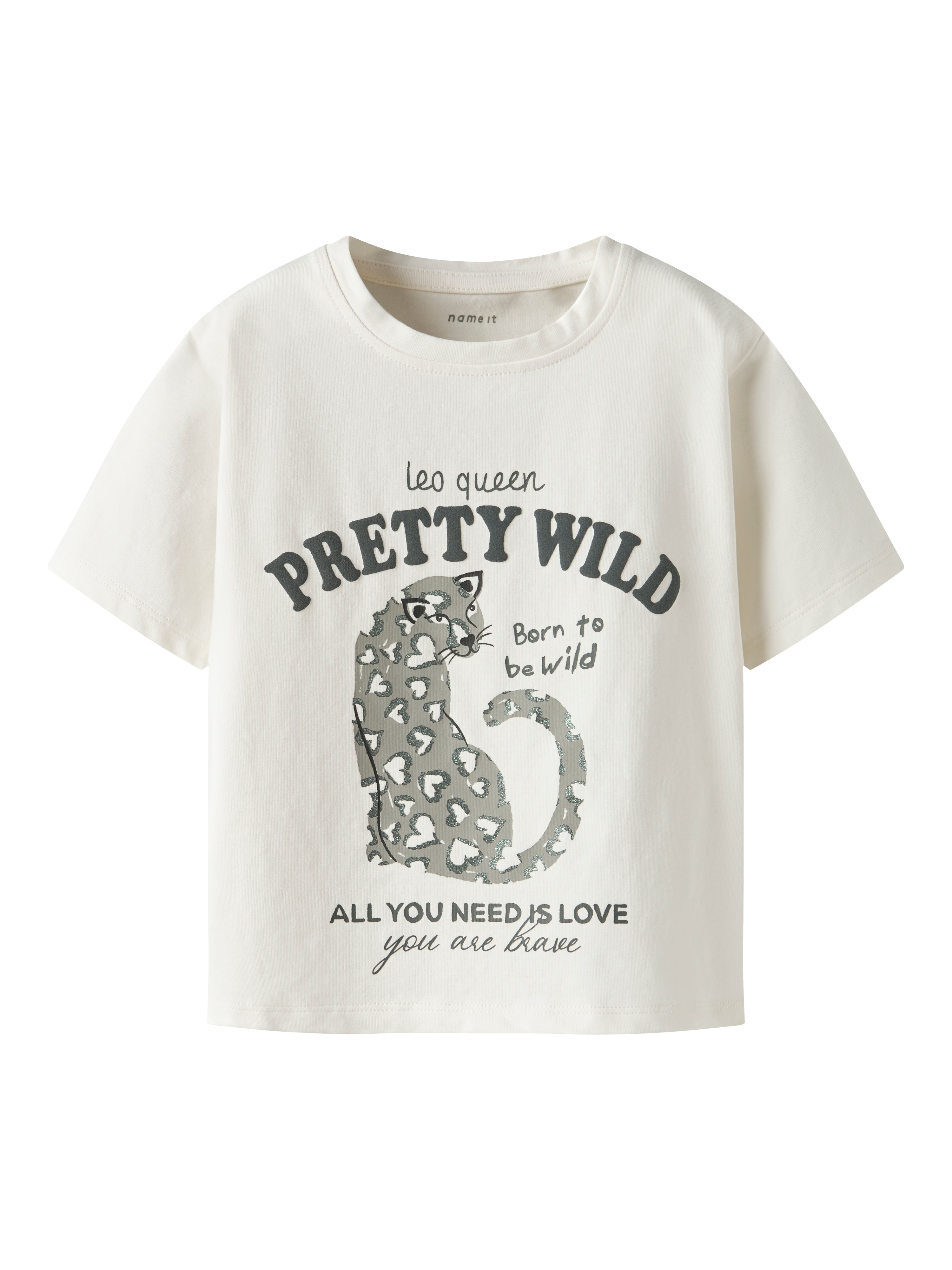 Camiseta Print Corazones Crudo Mini