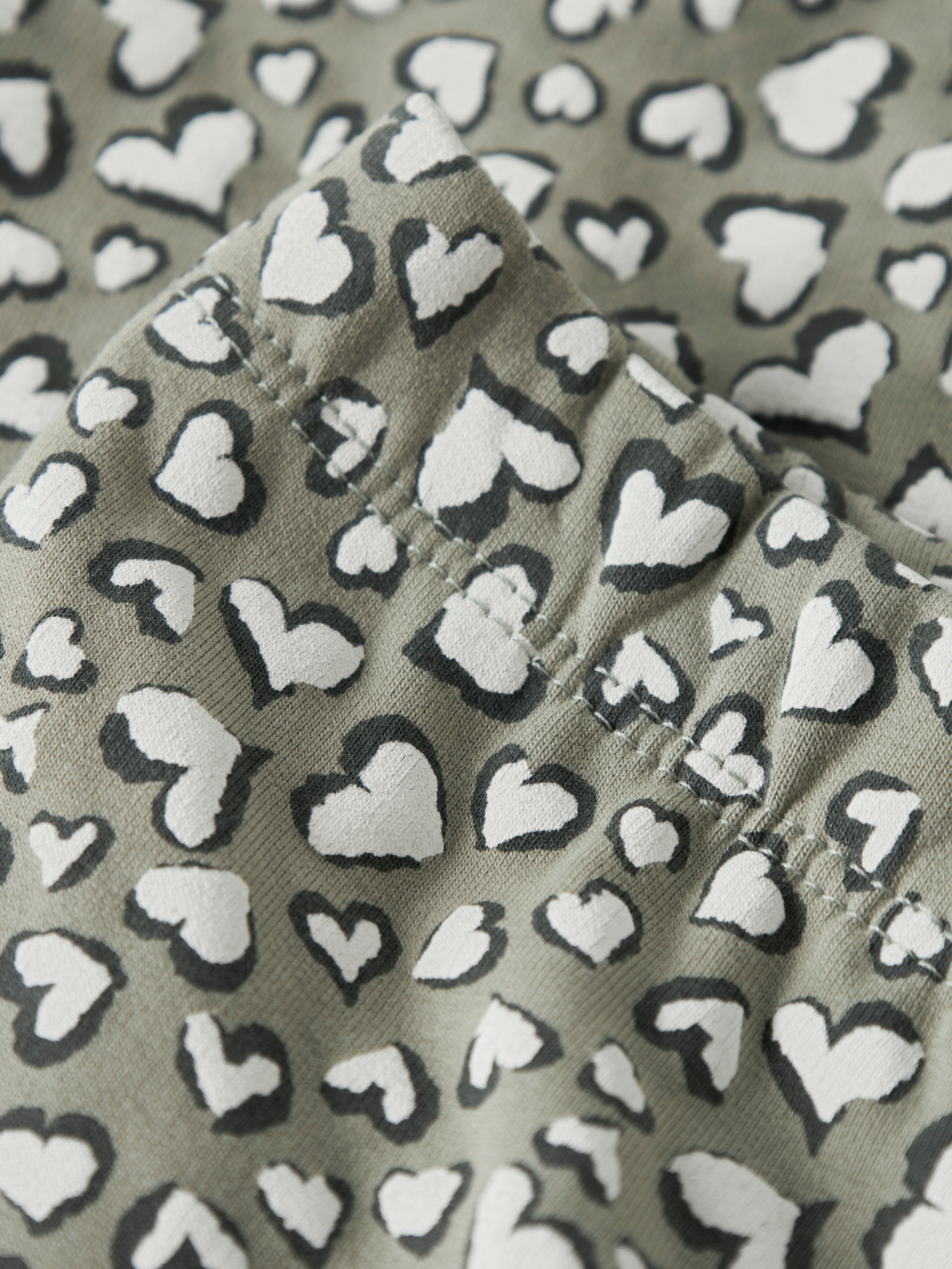 Legging Campana Corazones Verde Mini
