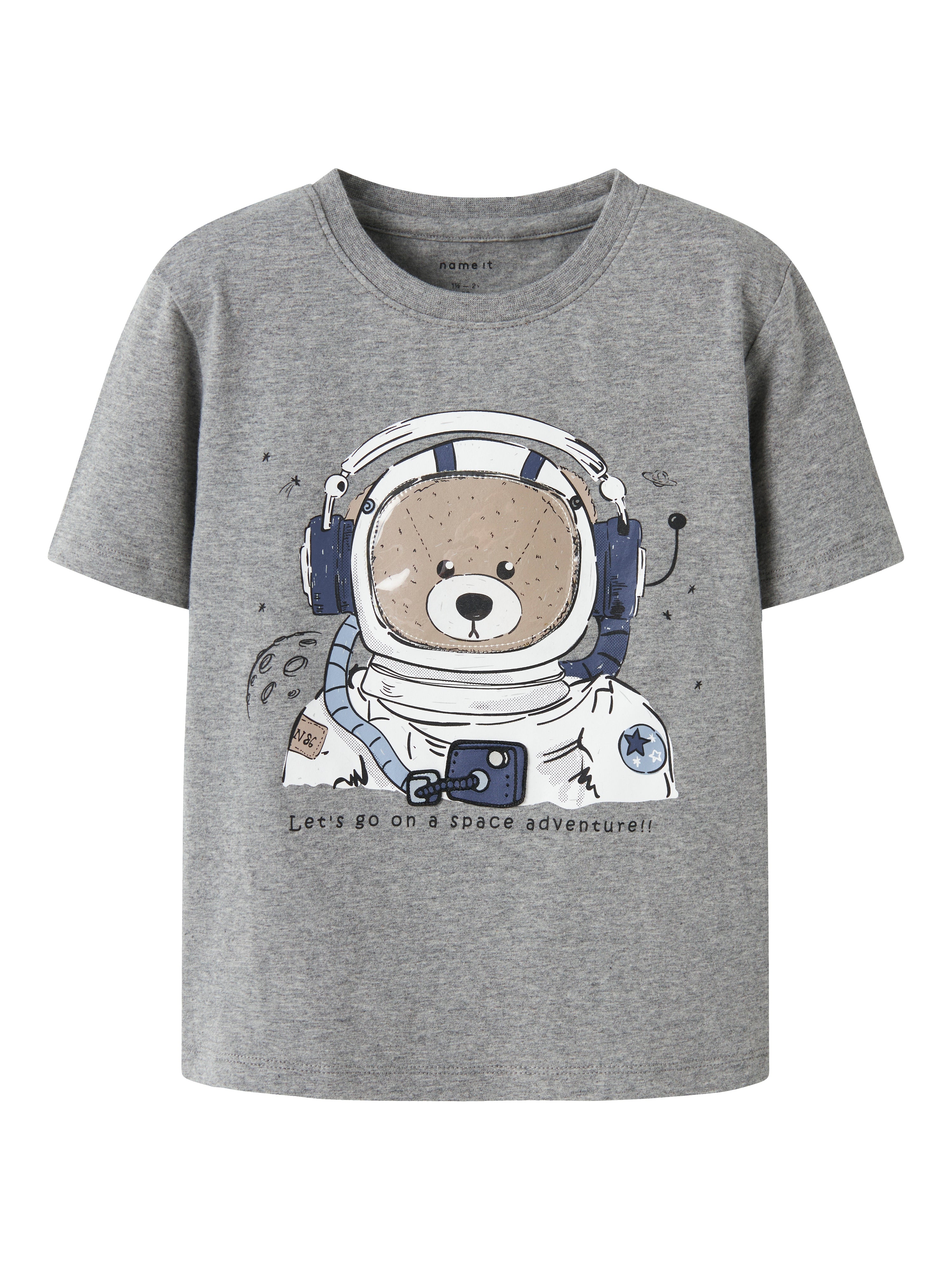 Camiseta Bear Astronauta Gris