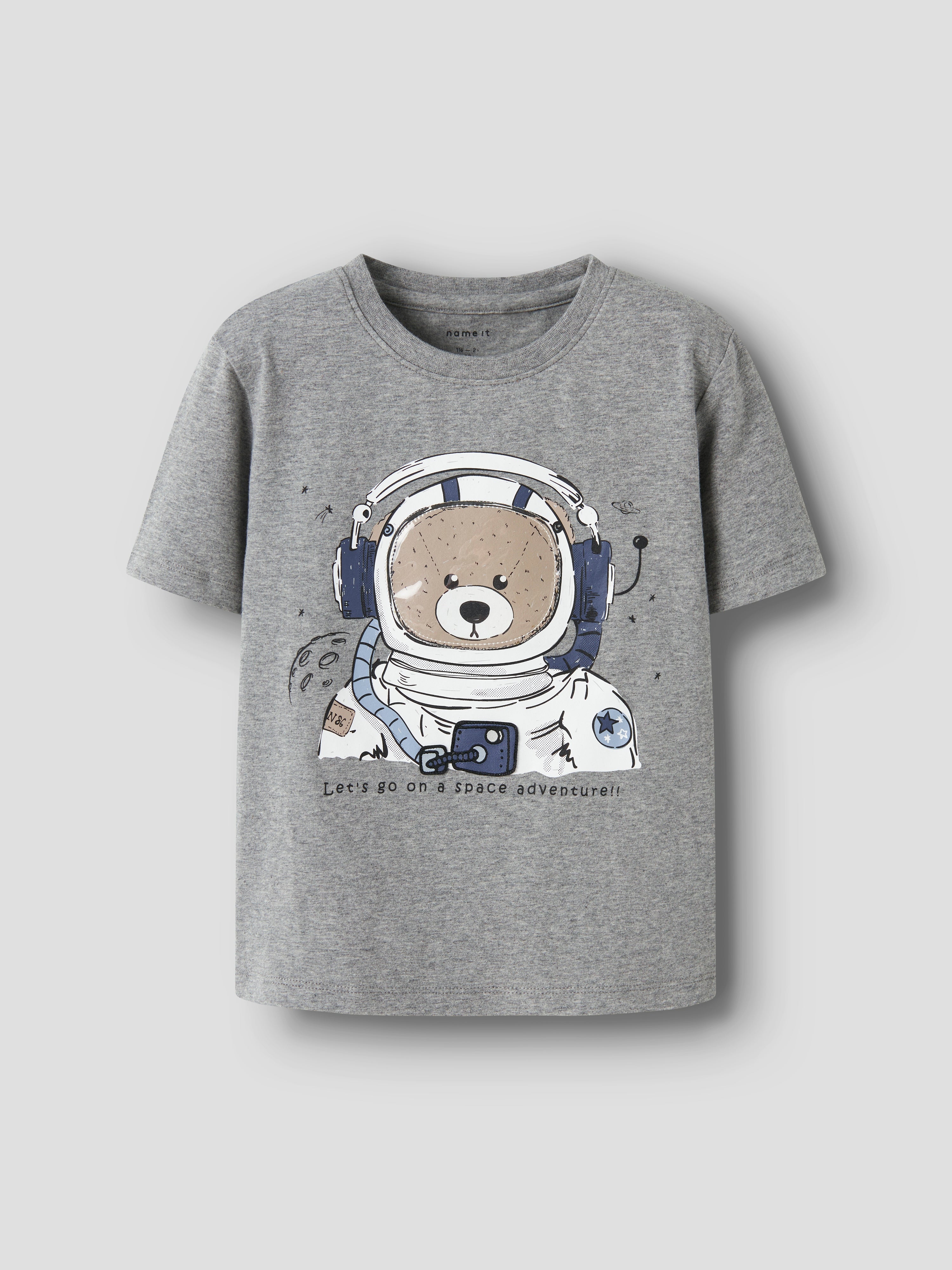 Camiseta Bear Astronauta Gris
