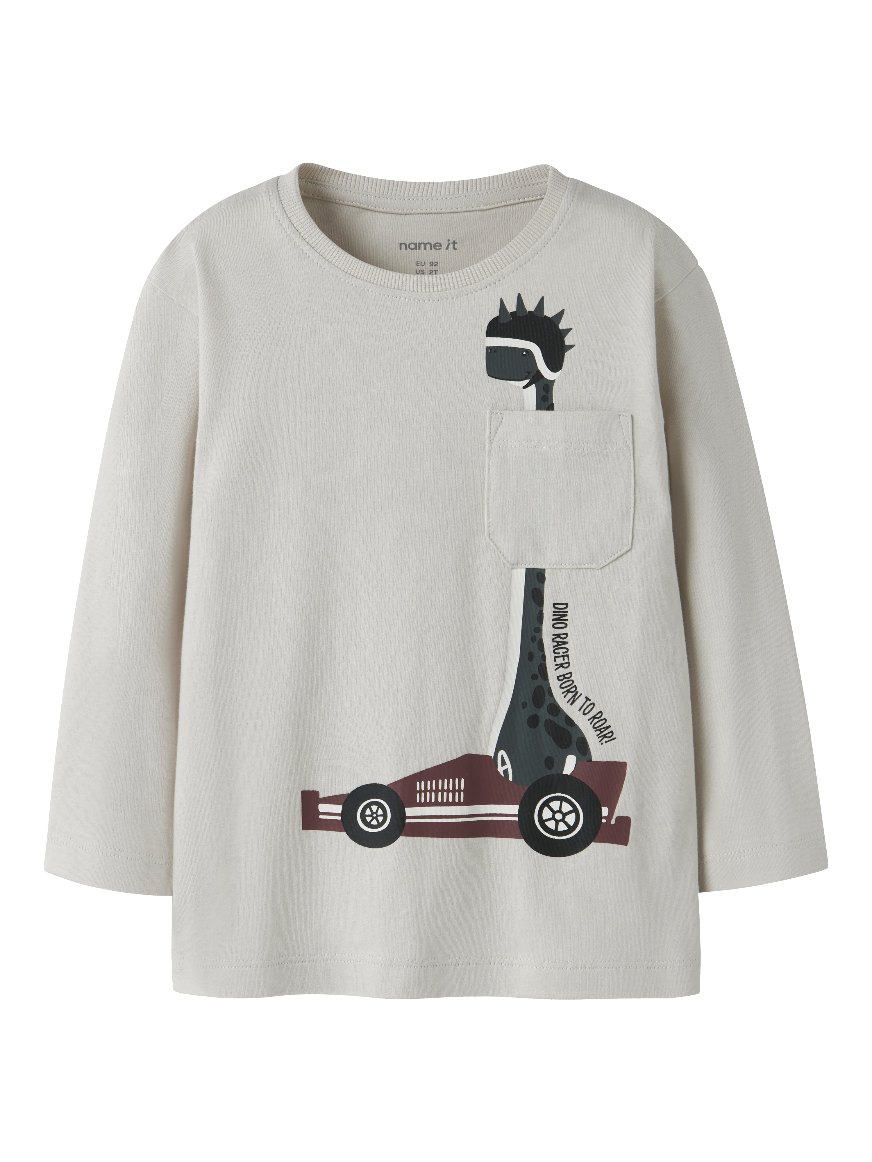 Camiseta Dino Racer Gris Mini