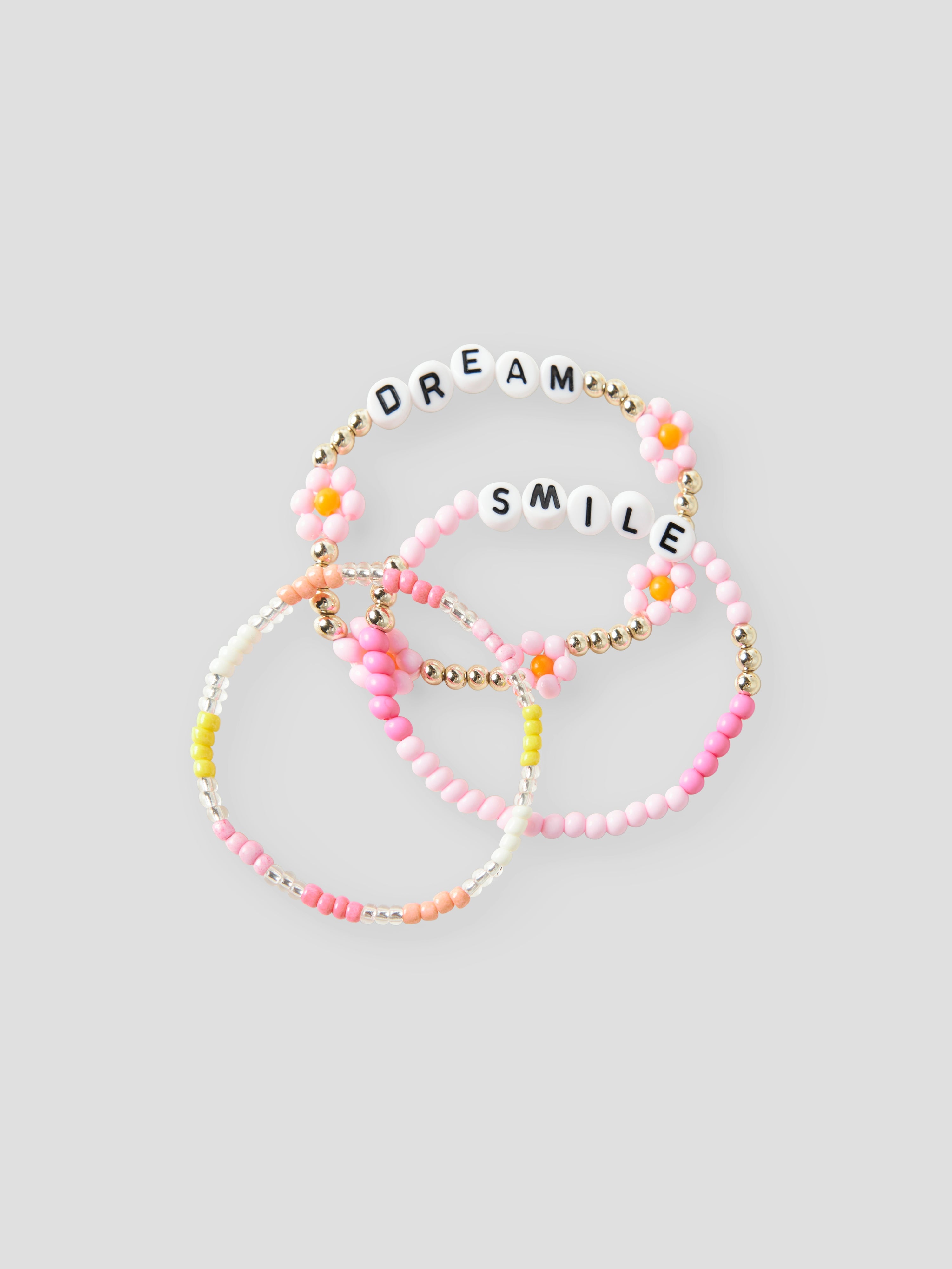 Pack 3 Pulseras Rosa