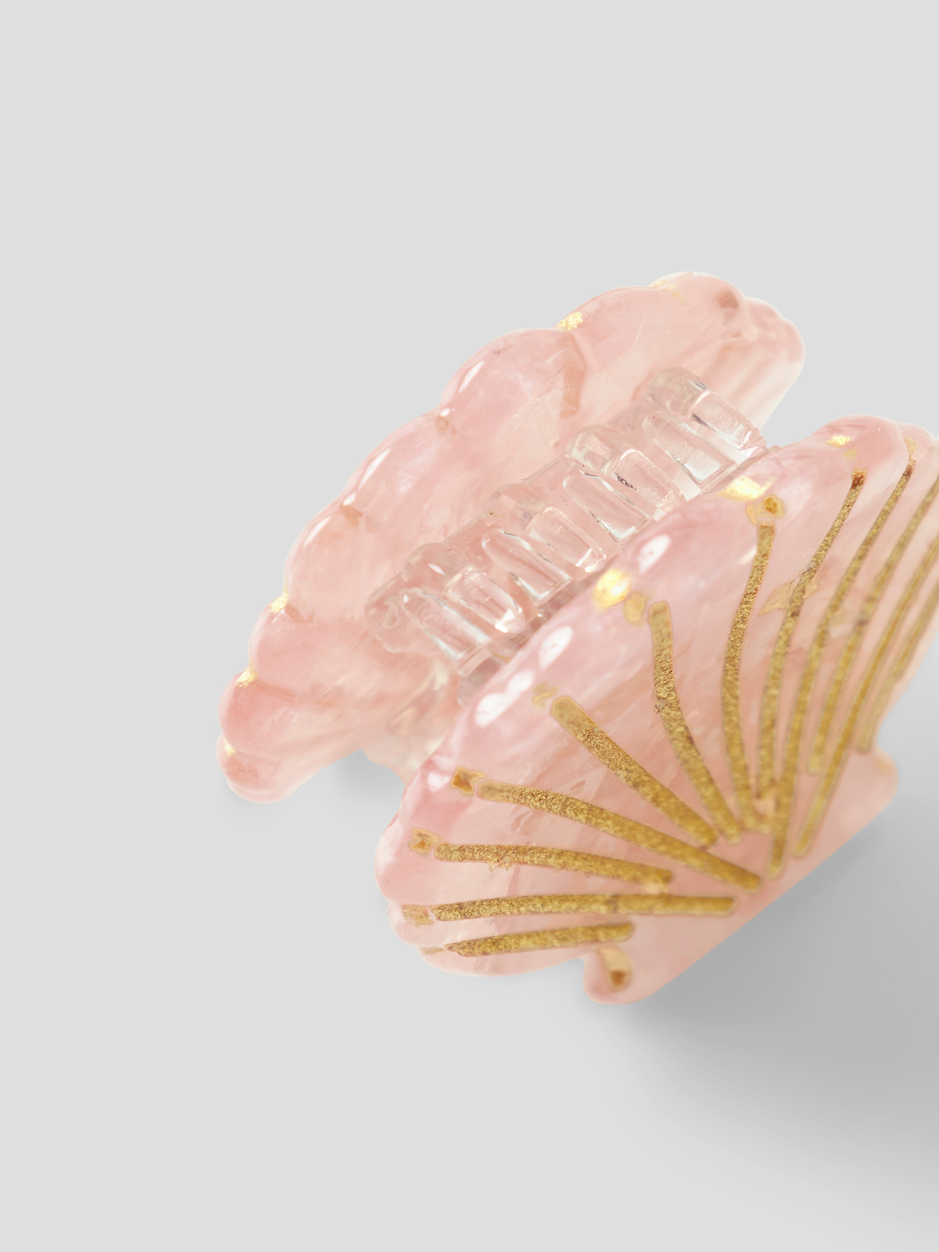 Pack 2 Mini Pinzas Conchas Rosa
