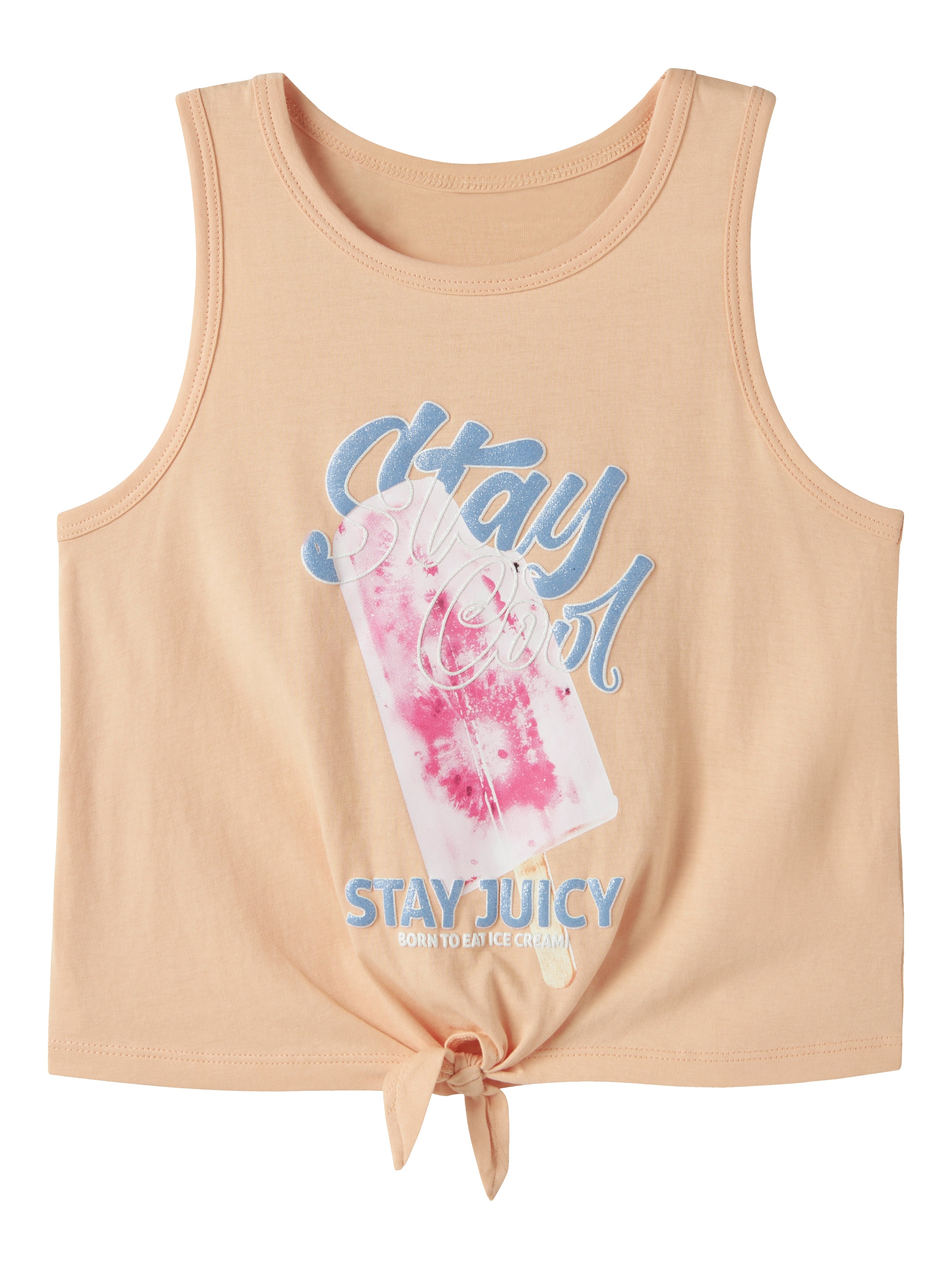 Top Helado Nudo Peach Kid
