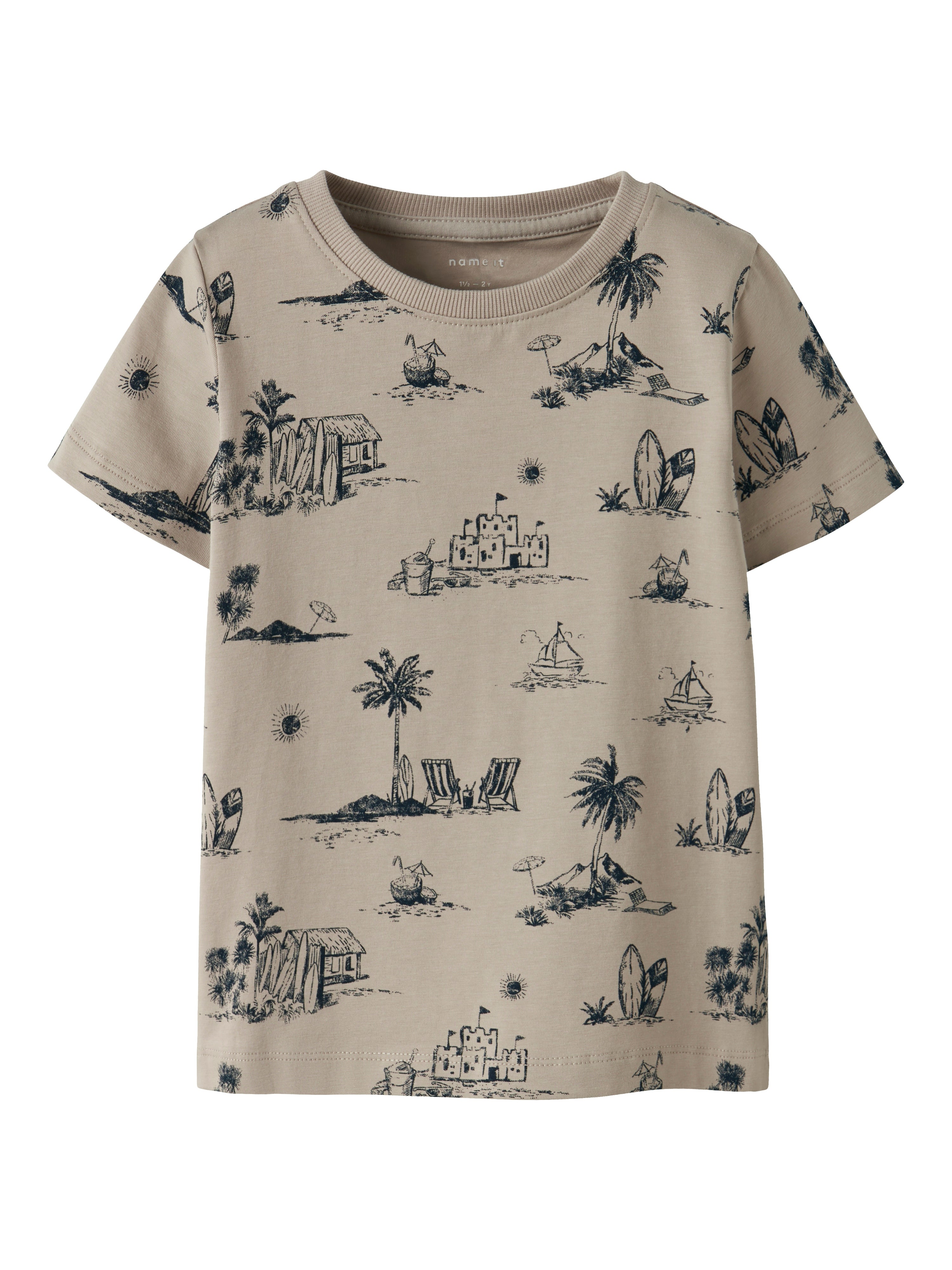 Camiseta Summer Marrón Mini