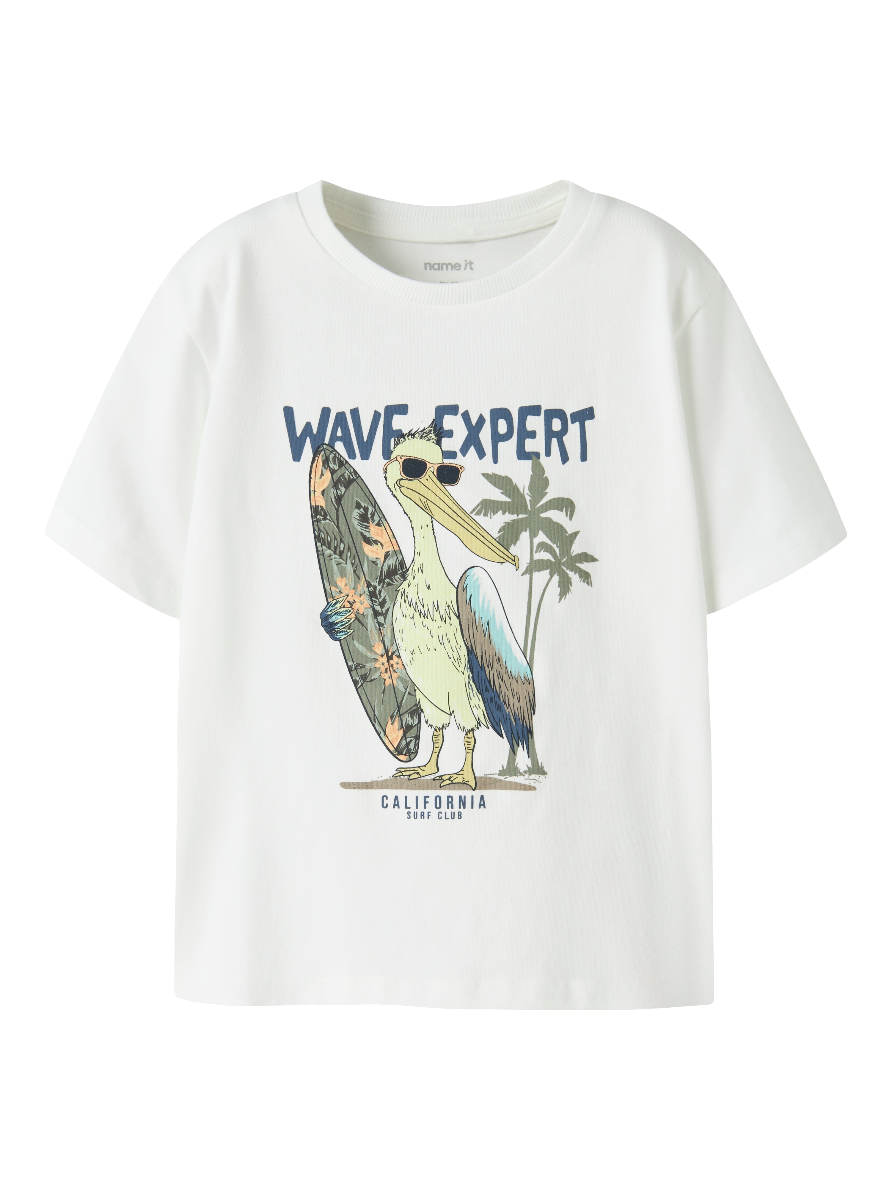 Camiseta Pelícano Surf Blanca Mini